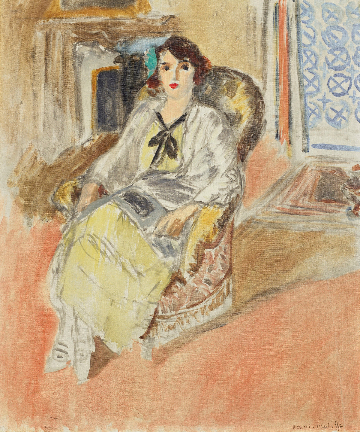 Henri Matisse — Seated Girl, Yellow Dress | Fine Art Print