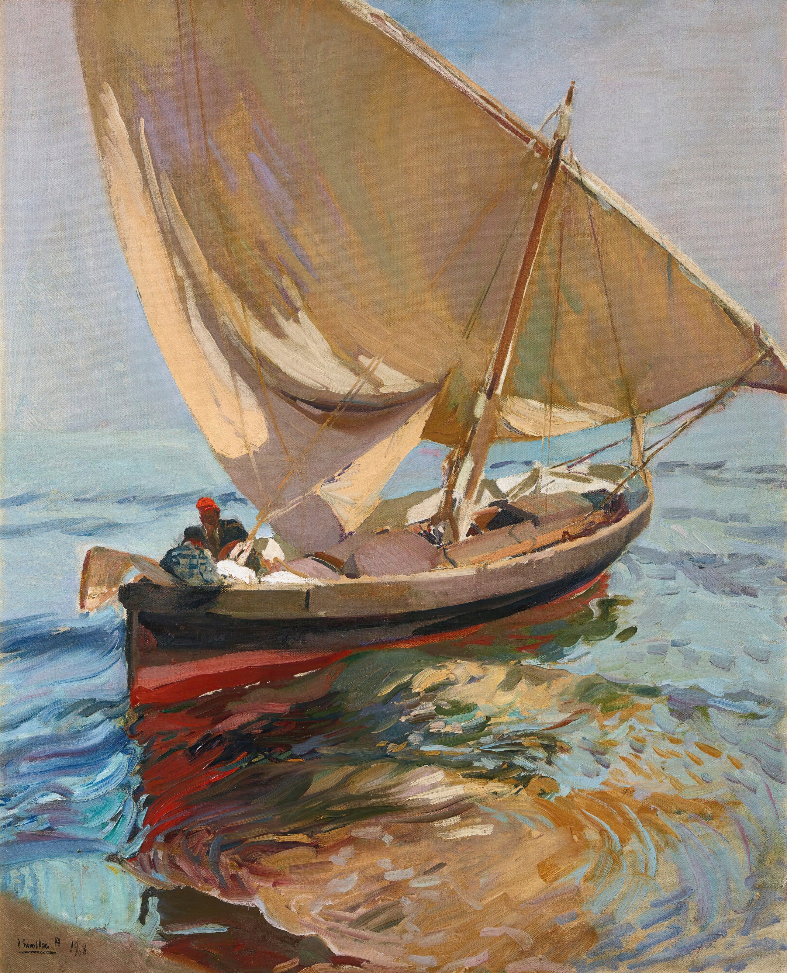 Joaquín Sorolla — Setting Out to Sea, Valencia (Camino de la pesca) | Fine Art Print