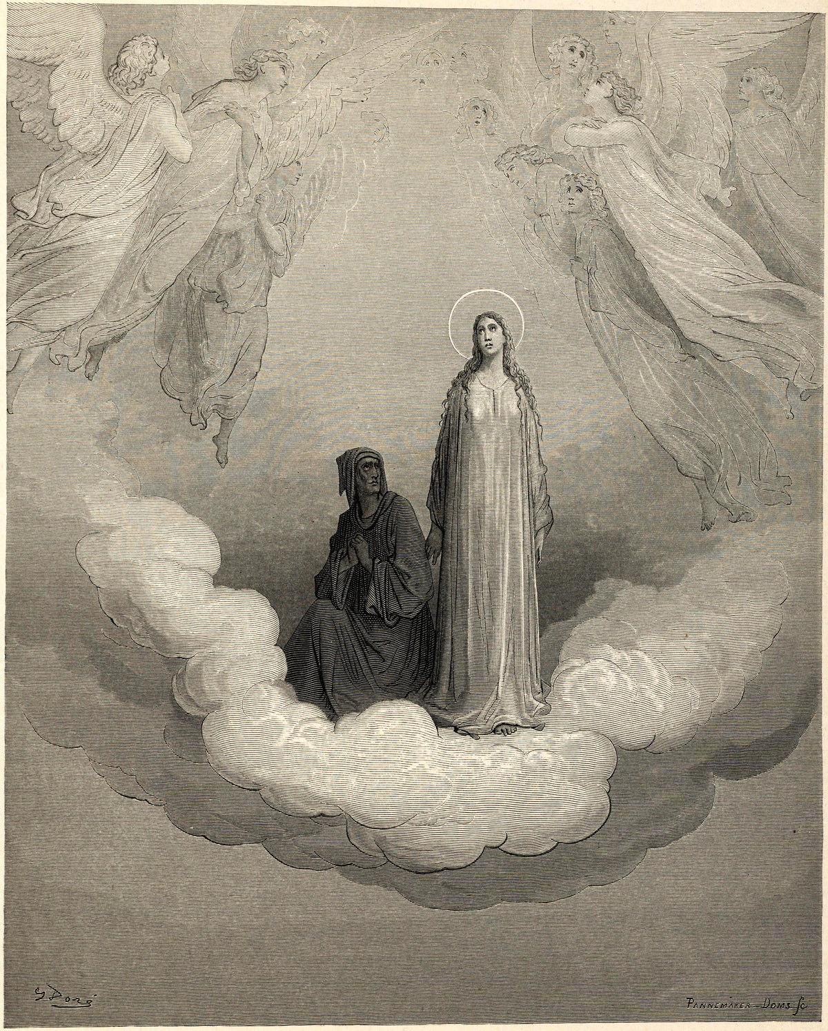 Gustave Doré — Paradiso, Canto XXI: Beatrice in Saturn | Dante Illustration Print
