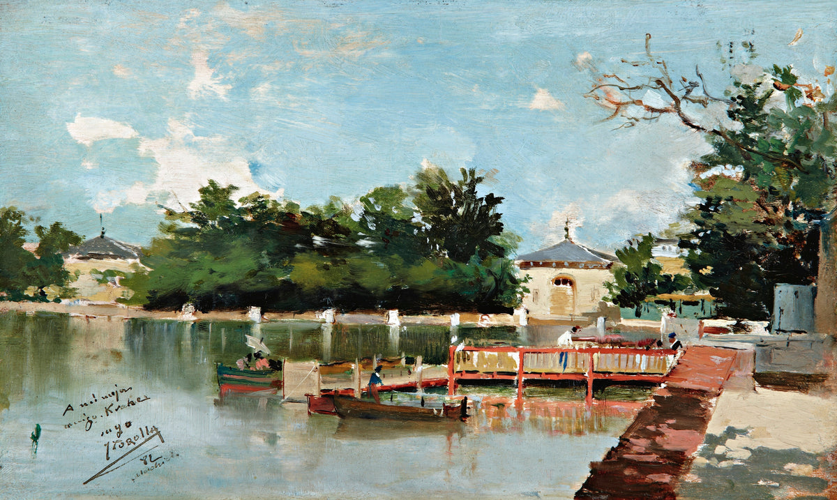 Joaquín Sorolla — The Jetty in the Retiro Gardens, Madrid | Fine Art Print