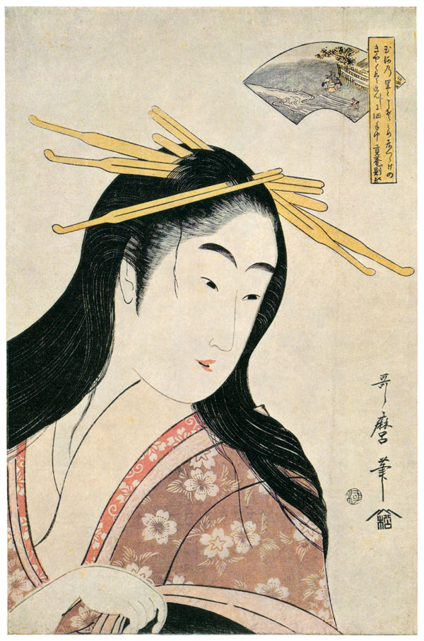 Kitagawa Utamaro — Chofu Jewel River, from Six Jewel Rivers | Japanese Woodblock Print (Ukiyo-e)
