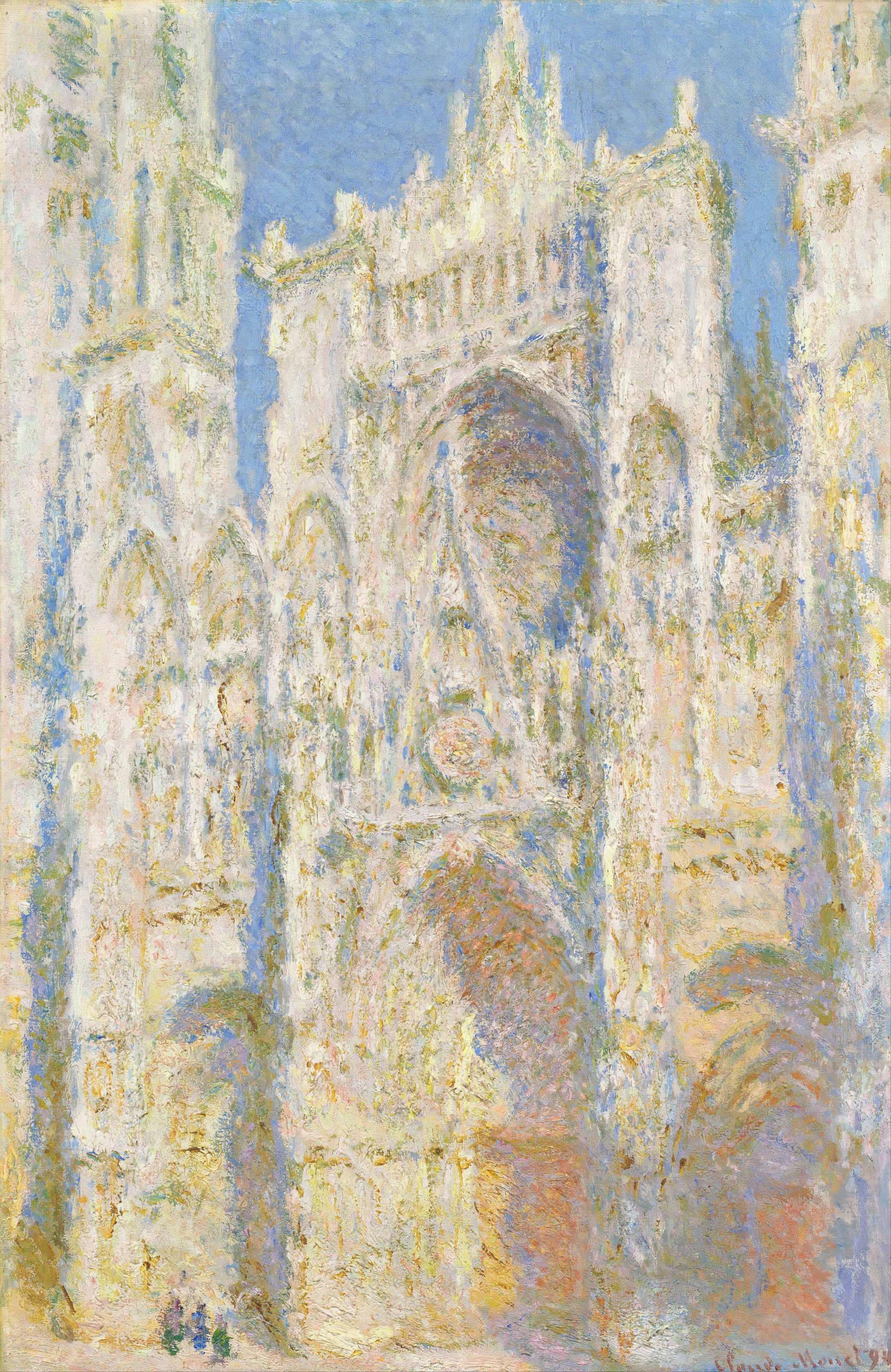 Claude Monet — Rouen Cathedral, West Façade, Sunlight | Fine Art Print