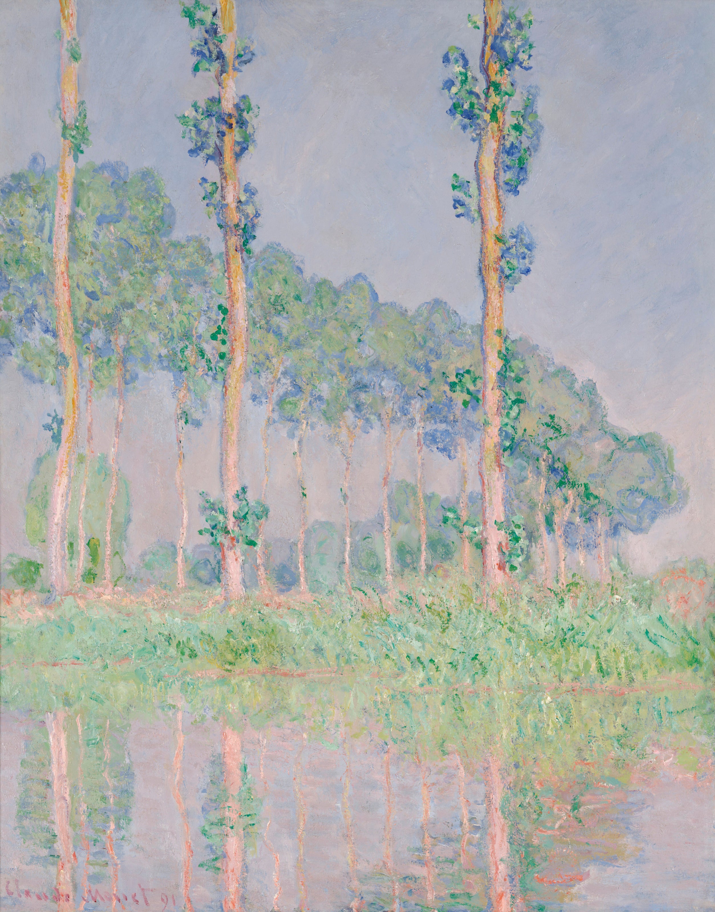 Claude Monet — Poplars, Pink Effect | Fine Art Print