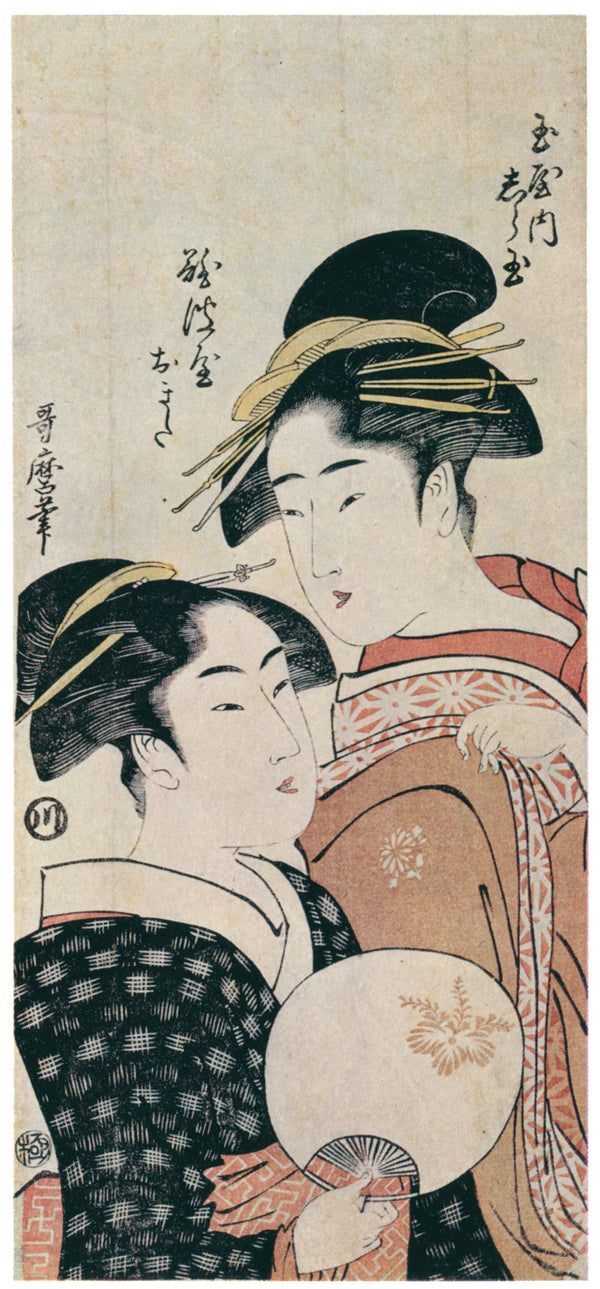 Kitagawa Utamaro — Shiratama of Tamaya and Naniwaya Okita | Japanese Woodblock Print (Ukiyo-e)