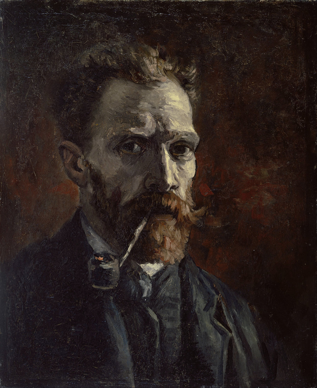 Vincent van Gogh — Self-Portrait with a Pipe | Fine Art Print