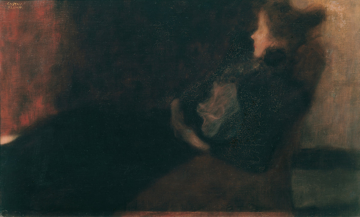 Gustav Klimt — Lady by the Fireplace (Dame am Kamin) | Fine Art Print