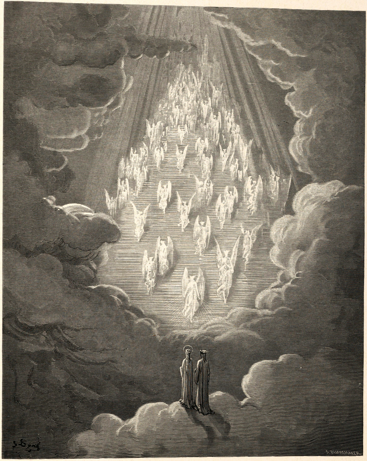 Gustave Doré — Paradiso, Canto XXI: The Golden Ladder | Dante Illustration Print