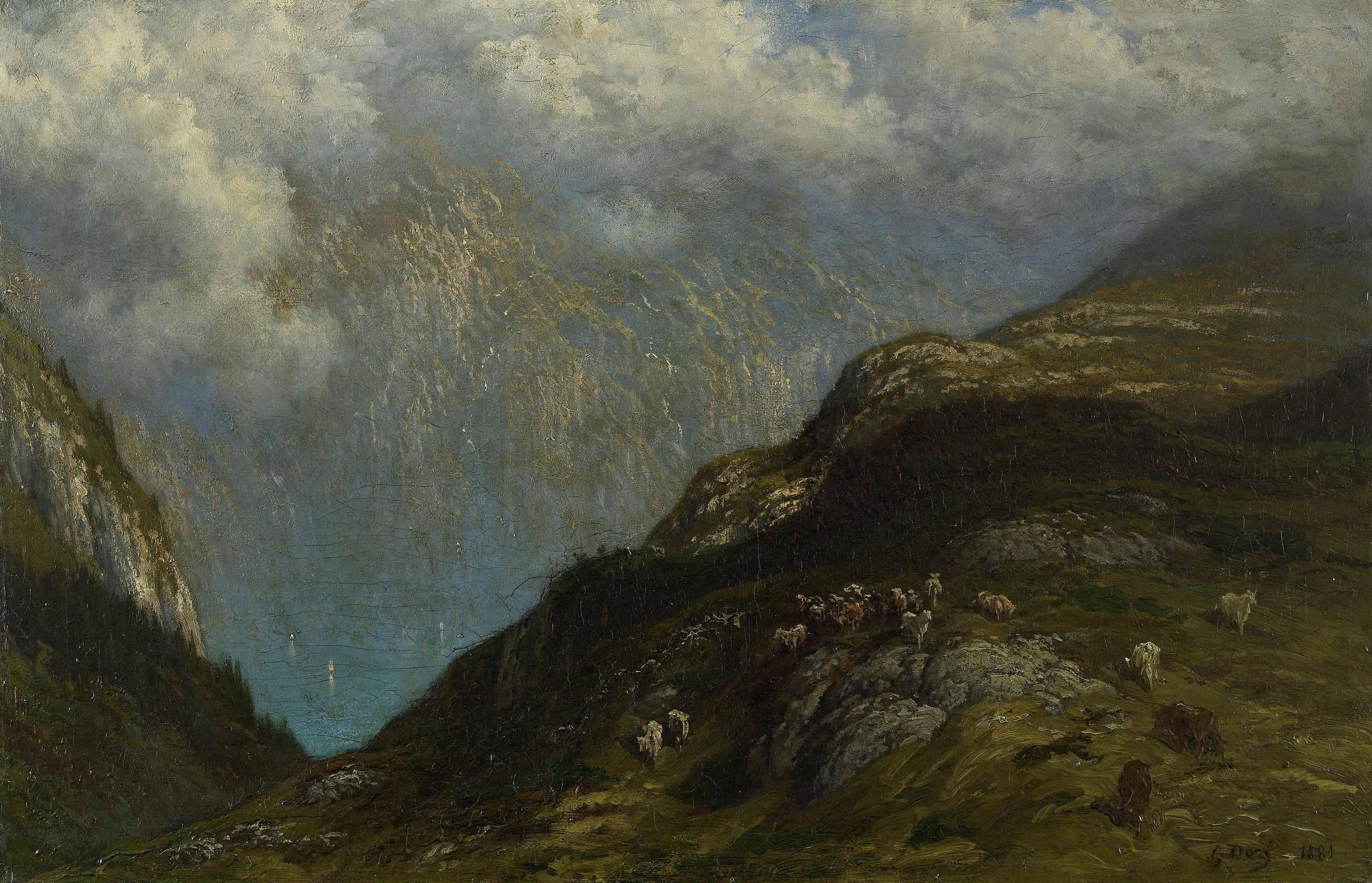 Gustave Doré — Mountain Landscape, 1881 (Paysage de montagne) | Fine Art Print