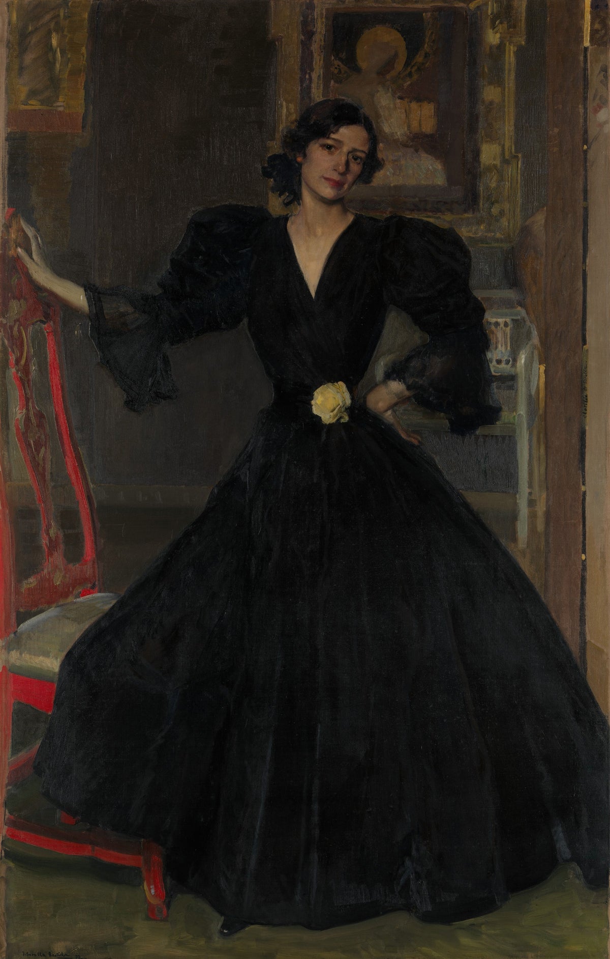 Joaquín Sorolla — Señora de Sorolla in Black | Fine Art Print