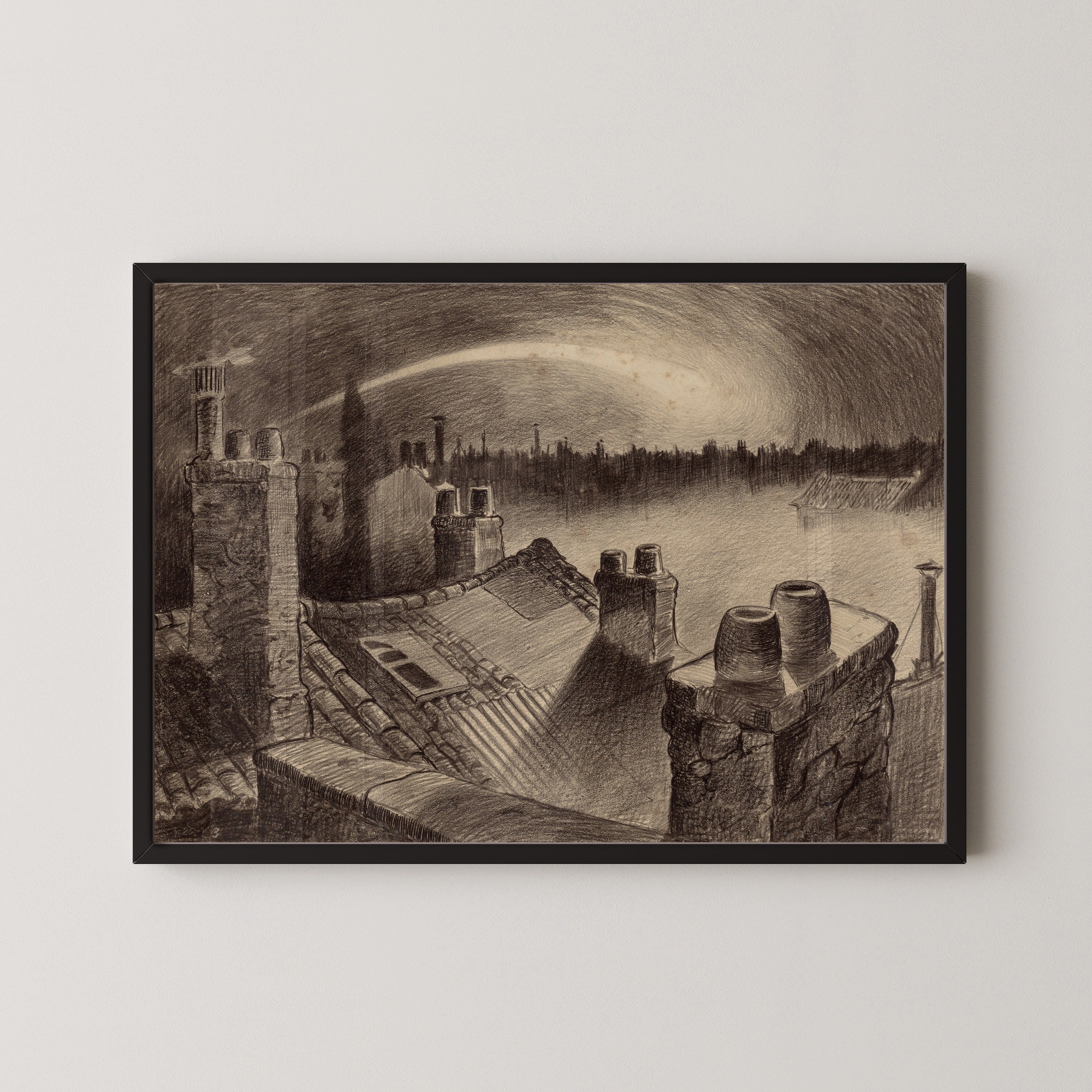 Henrique Alvim Corrêa — Falling Star (1906) | Science Fiction Illustration Print
