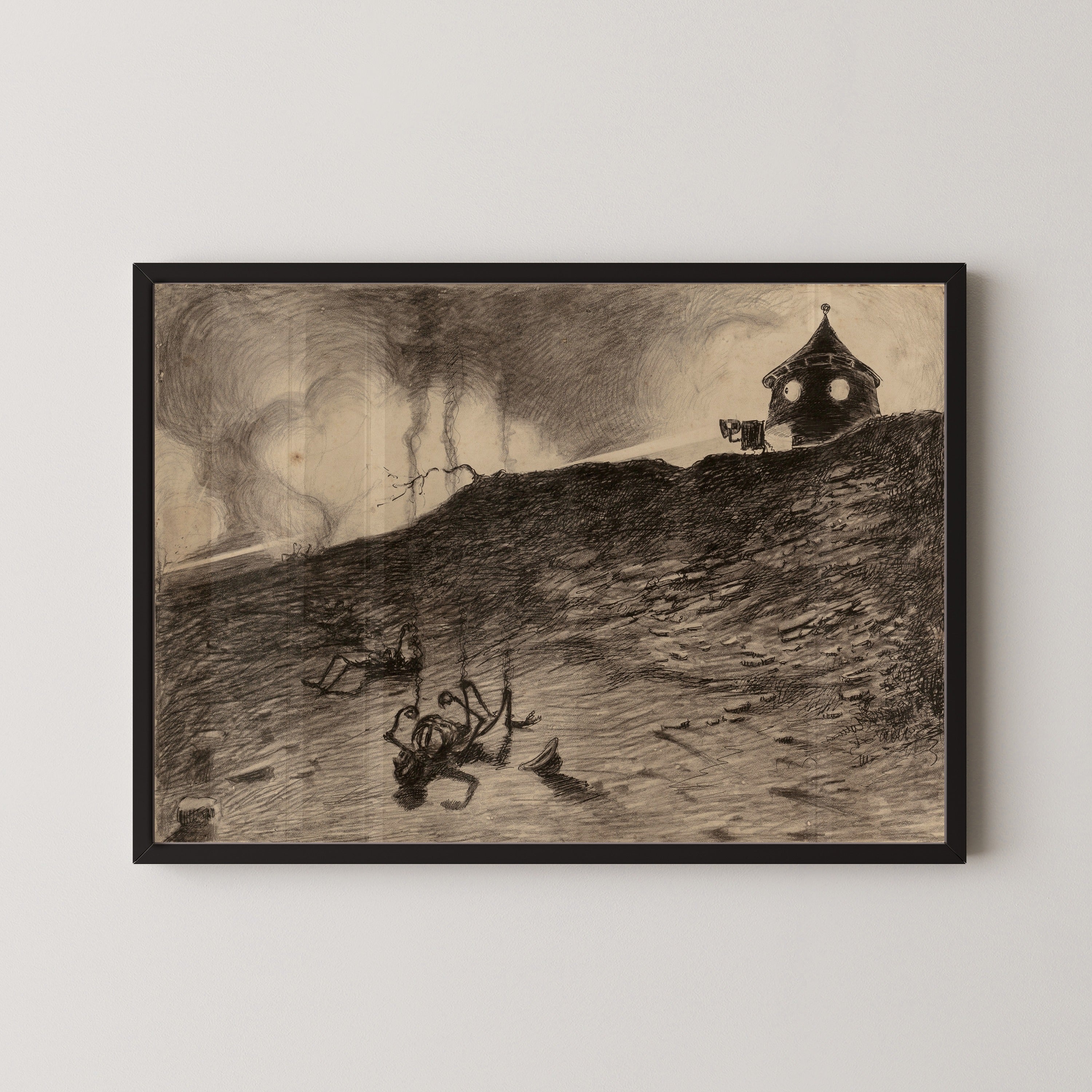 Henrique Alvim Corrêa — Martian Viewing the Carnage (1906) | Science Fiction Illustration Print