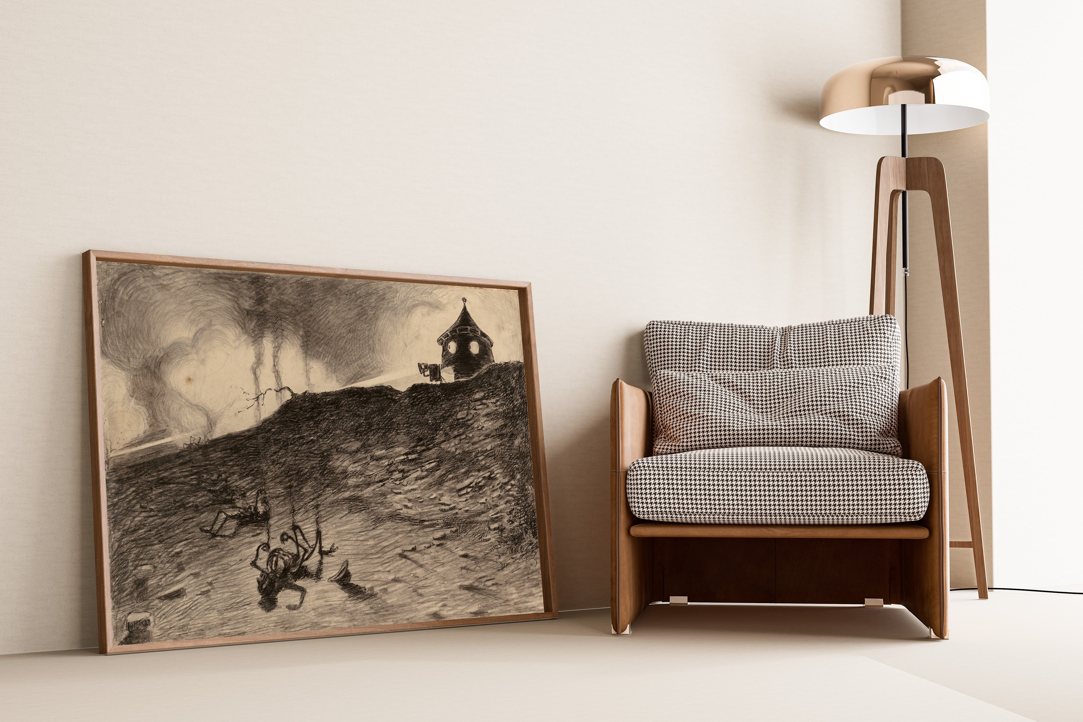Henrique Alvim Corrêa — Martian Viewing the Carnage (1906) | Science Fiction Illustration Print