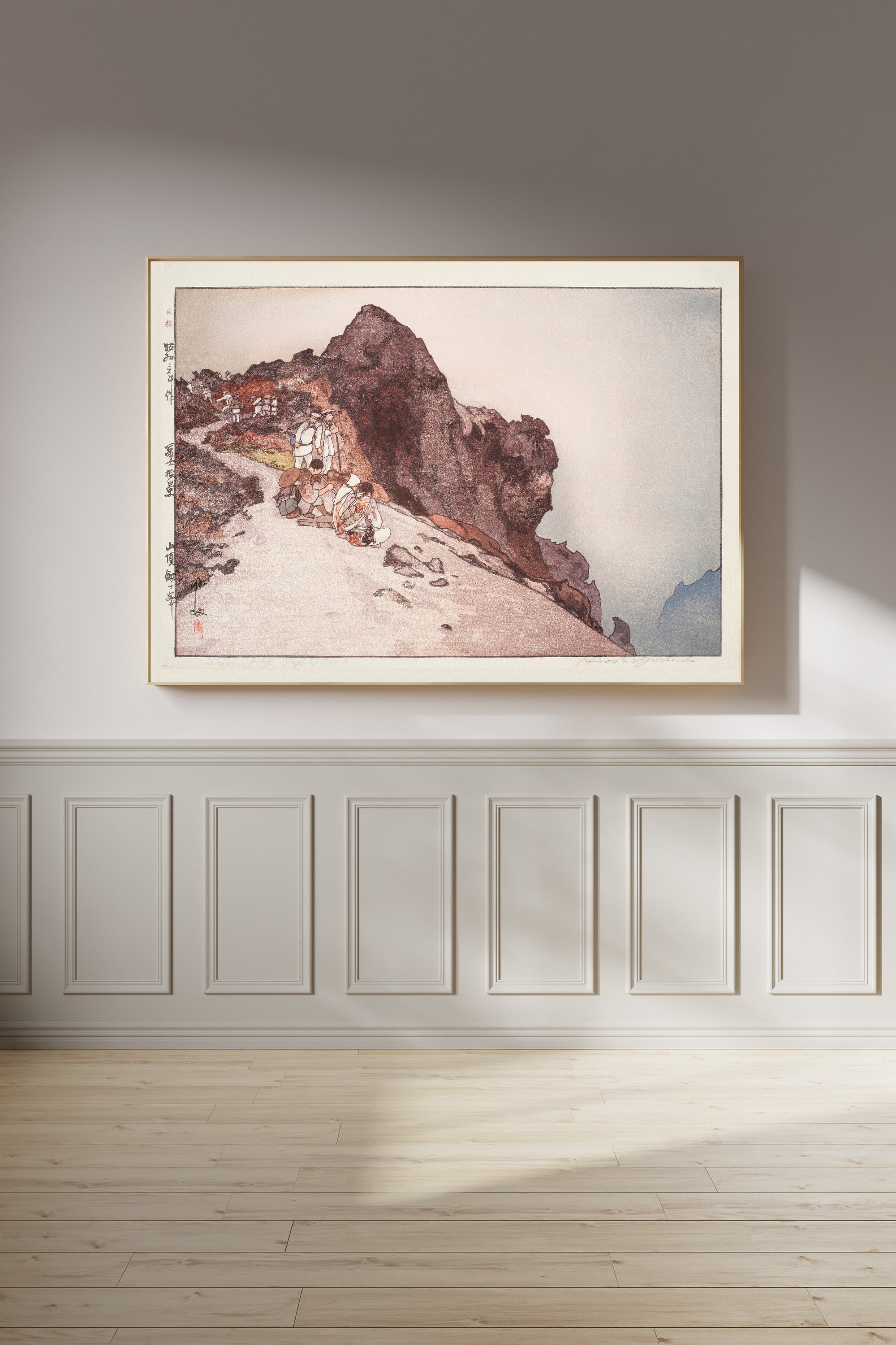 Hiroshi Yoshida — Summit of Mount Fuji | Japanese Woodblock Print (Shin Hanga)