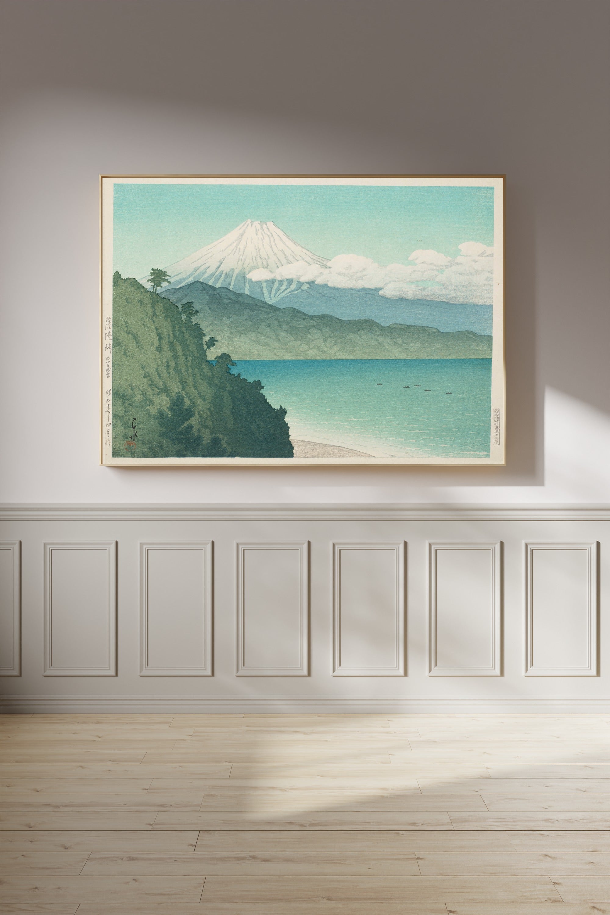 Kawase Hasui — Mount Fuji from Satta Pass | Japanese Woodblock Print (Shin Hanga)