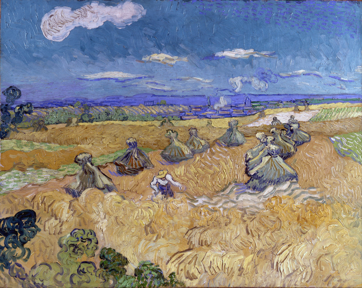 Vincent van Gogh — Wheat Fields with Reaper, Auvers | Fine Art Print
