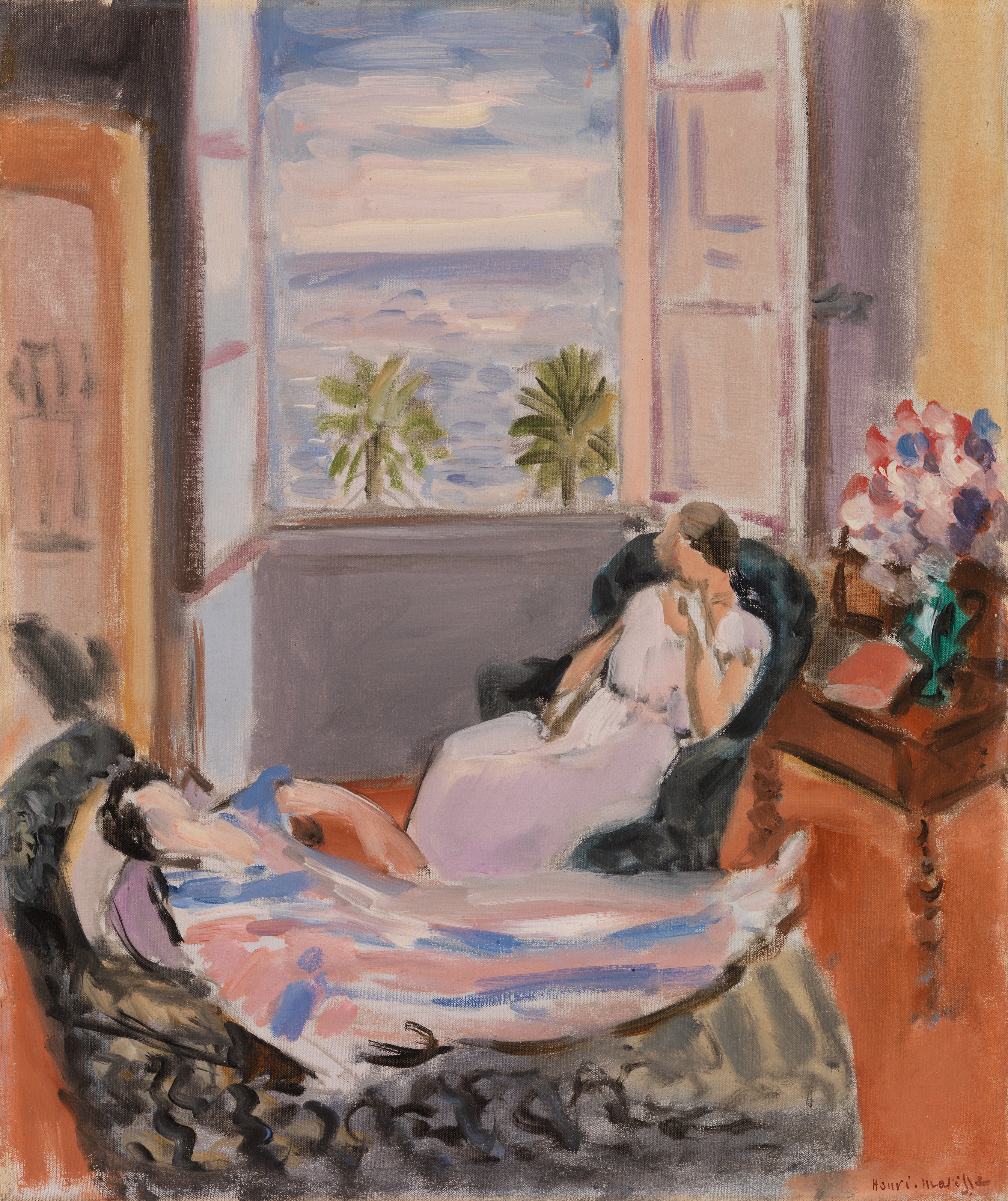 Henri Matisse — Interior with Two Figures, Open Window | Fine Art Print