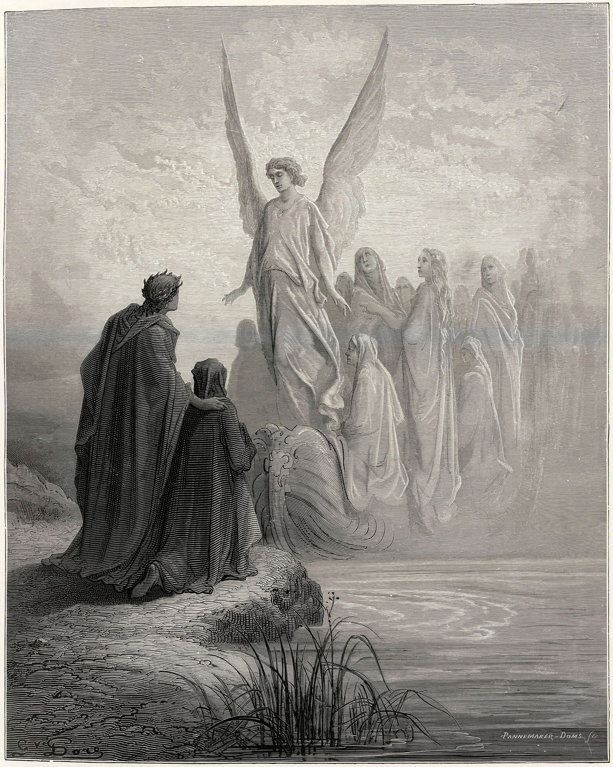 Gustave Doré — Purgatorio, Canto II: The Heavenly Steersman | Dante Illustration Print