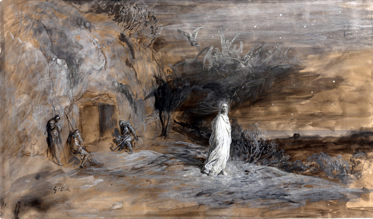 Gustave Doré — Christ coming out of the tomb | Fine Art Print