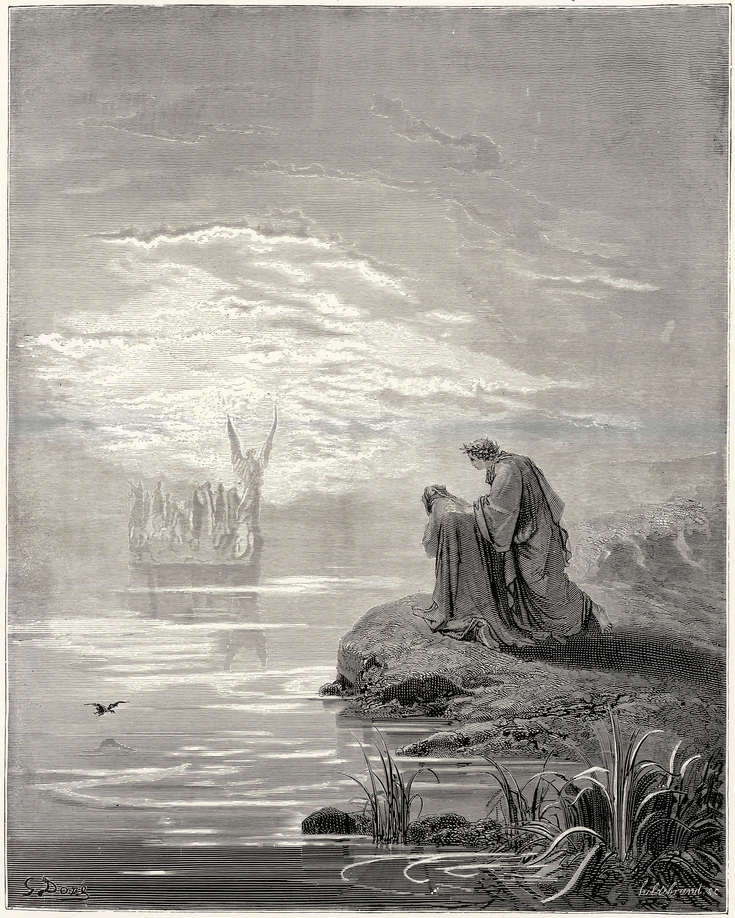 Gustave Doré — Purgatorio, Canto II: Behold God's Angel | Dante Illustration Print
