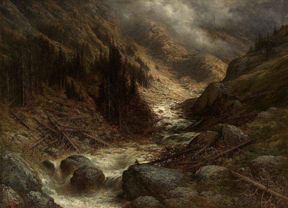 Gustave Doré — A Torrent in the Engadine | Fine Art Print