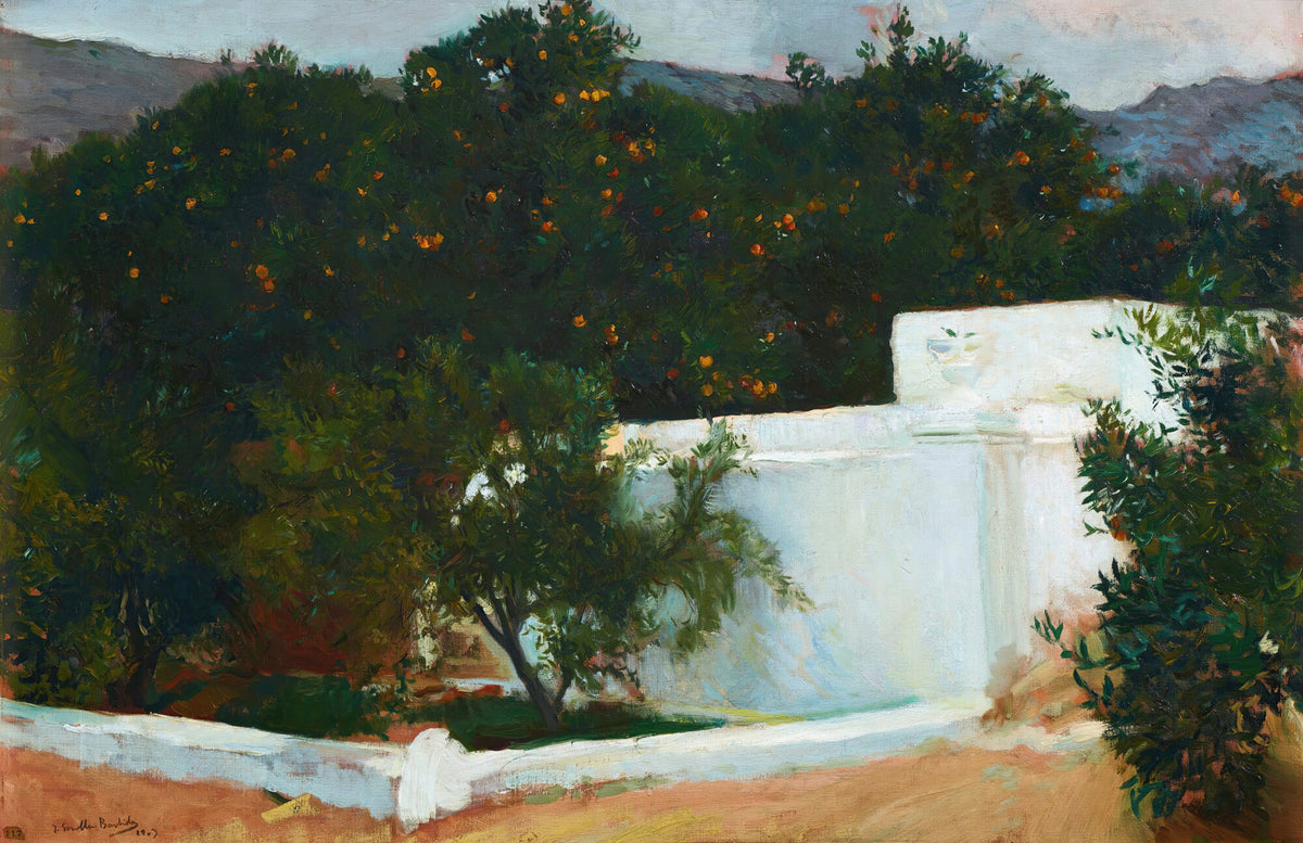 Joaquín Sorolla — Orange Trees on the Road to the Sea, Valencia | Fine Art Print