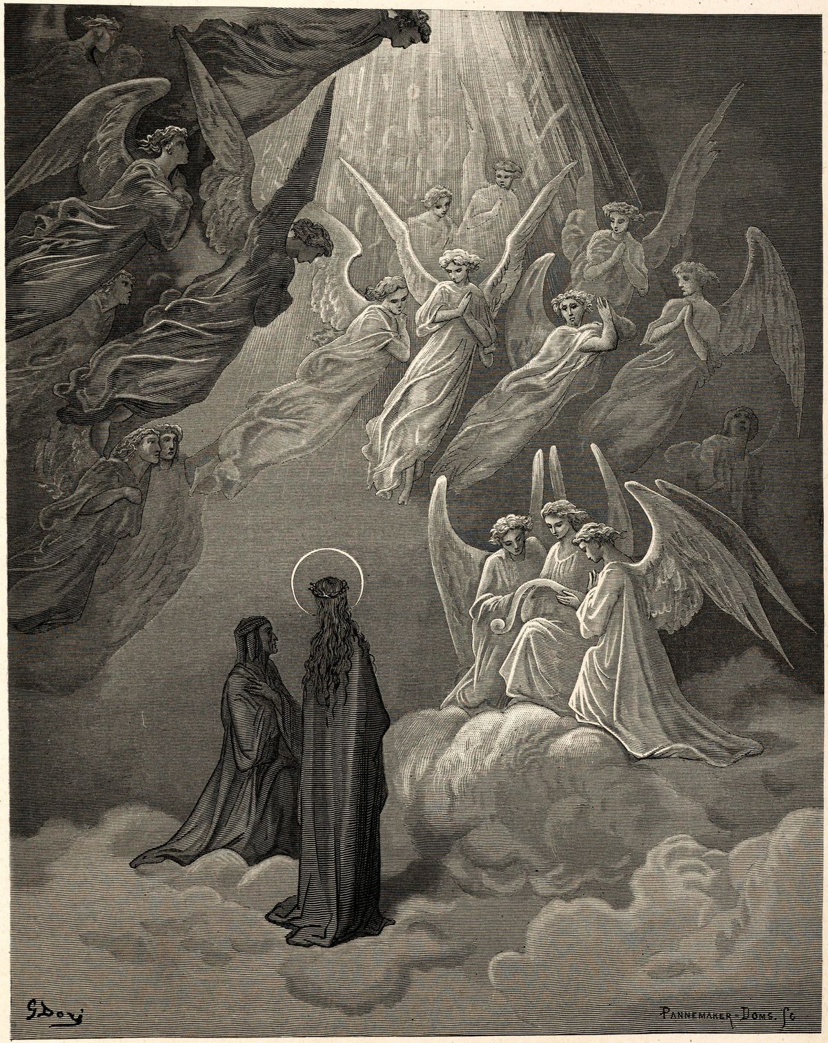 Gustave Doré — Paradiso, Canto XX: The Living Lights of Jupiter | Dante Illustration Print