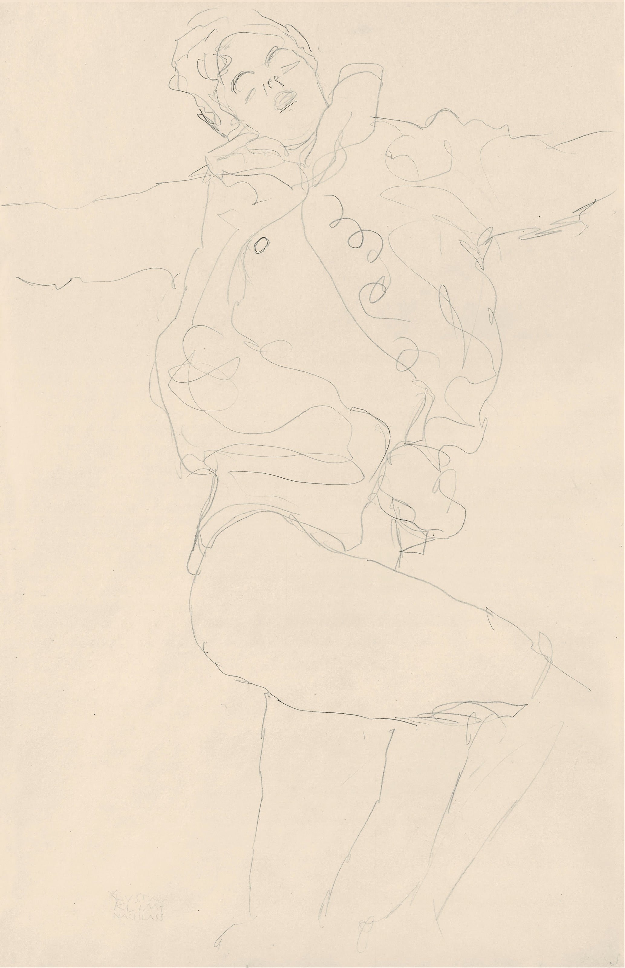 Gustav Klimt — Dancing Woman with Cape | Fine Art Print