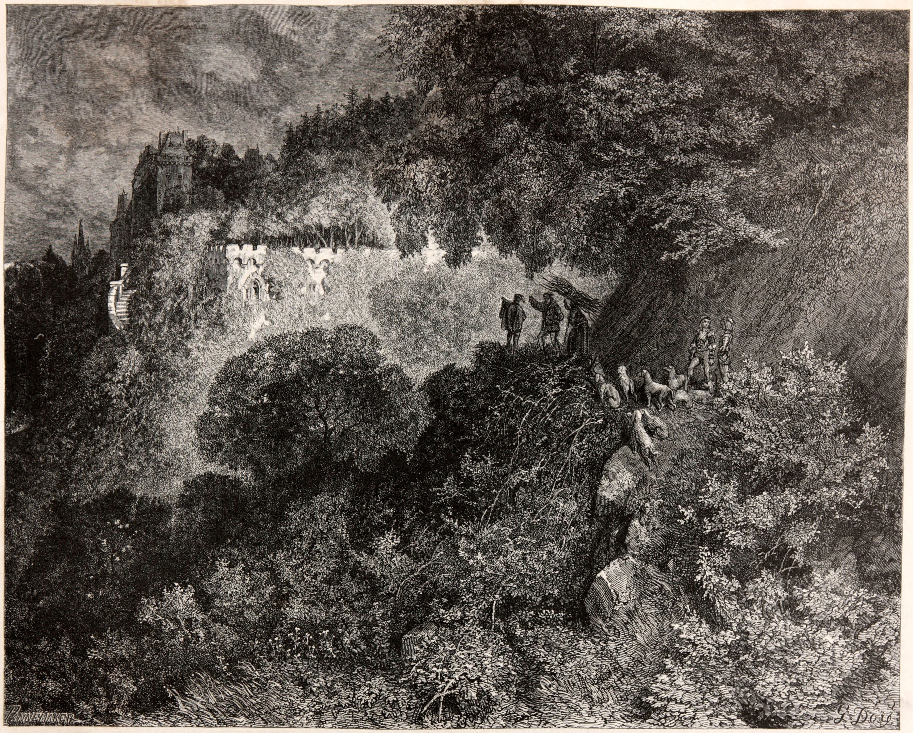 Gustave Doré — Sleeping Beauty: The Enchanted Castle | Fairy Tale Illustration Print