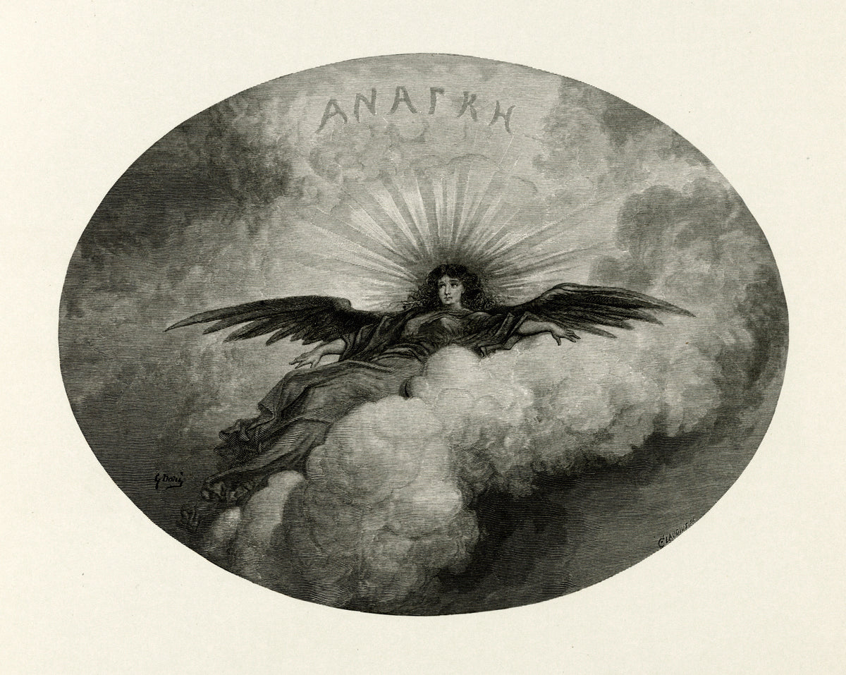 Gustave Doré — Anagke (title vignette) | Gothic Illustration Print
