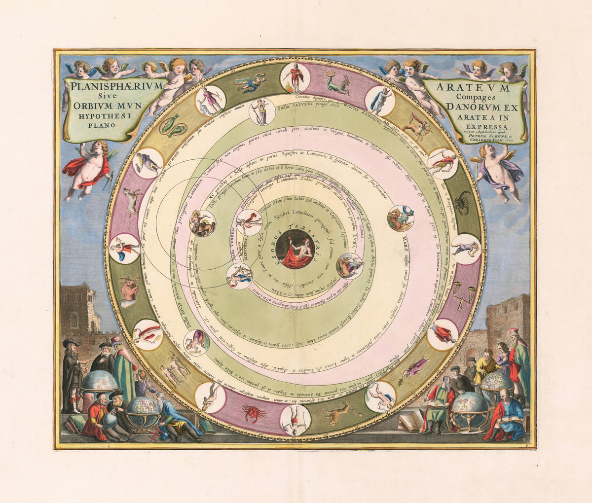 Andreas Cellarius — The Planisphere of Aratus (Plate 8) | Celestial Map Print