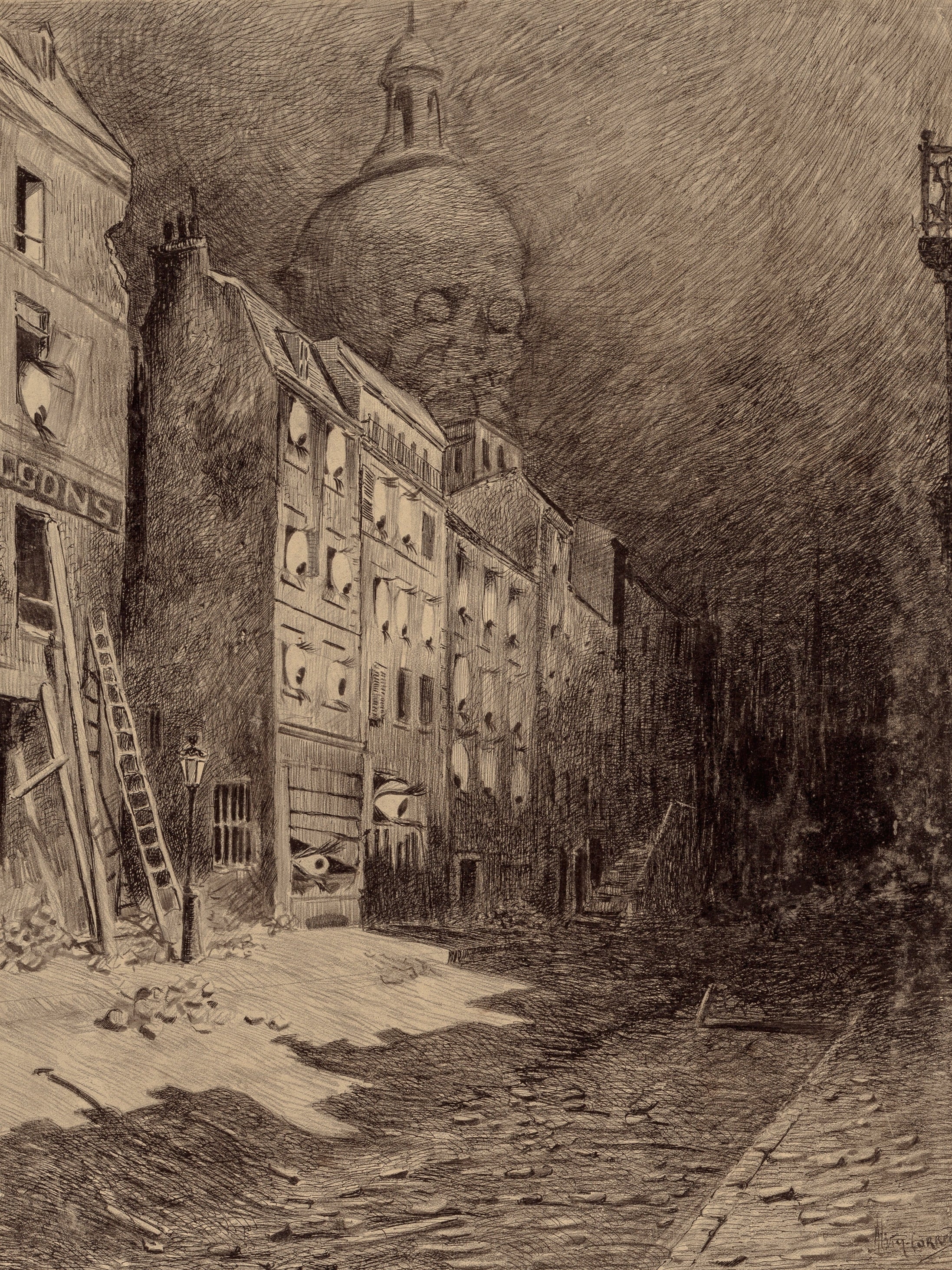 Henrique Alvim Corrêa — Abandoned London (1906) | Science Fiction Illustration Print
