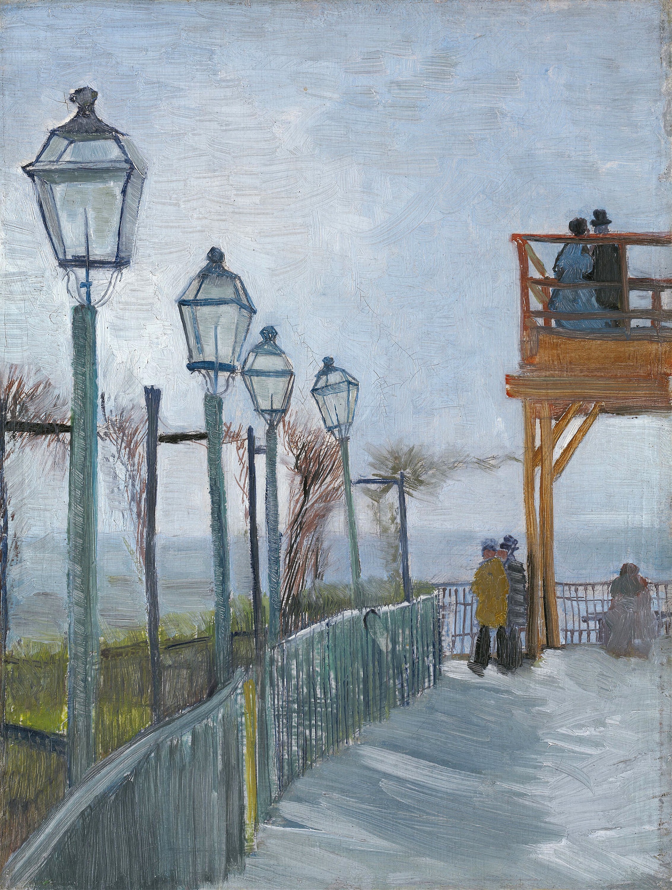 Vincent van Gogh — Terrace and Observation Deck at the Moulin de Blute-Fin | Fine Art Print