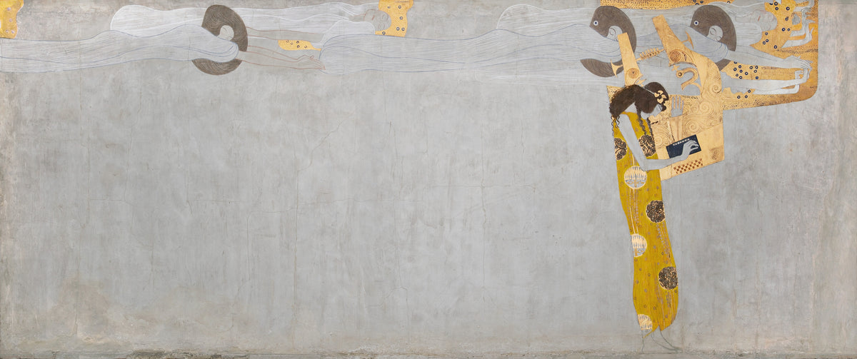 Gustav Klimt — Beethoven Frieze: Longing for Happiness Finds Repose in Poetry | Fine Art Print