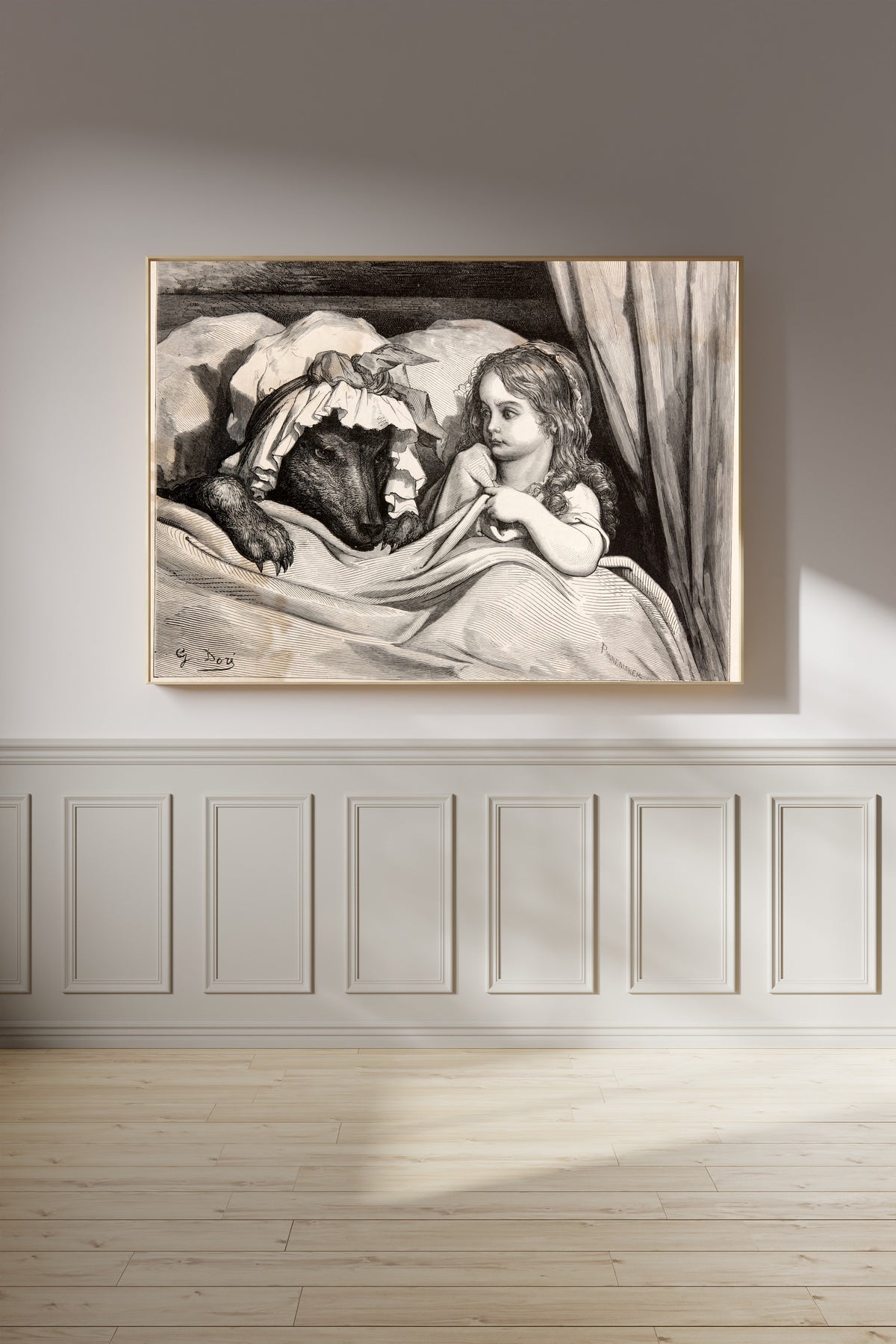 Gustave Doré — Little Red Riding Hood: In Bed with the Wolf | Fairy Tale Illustration Print