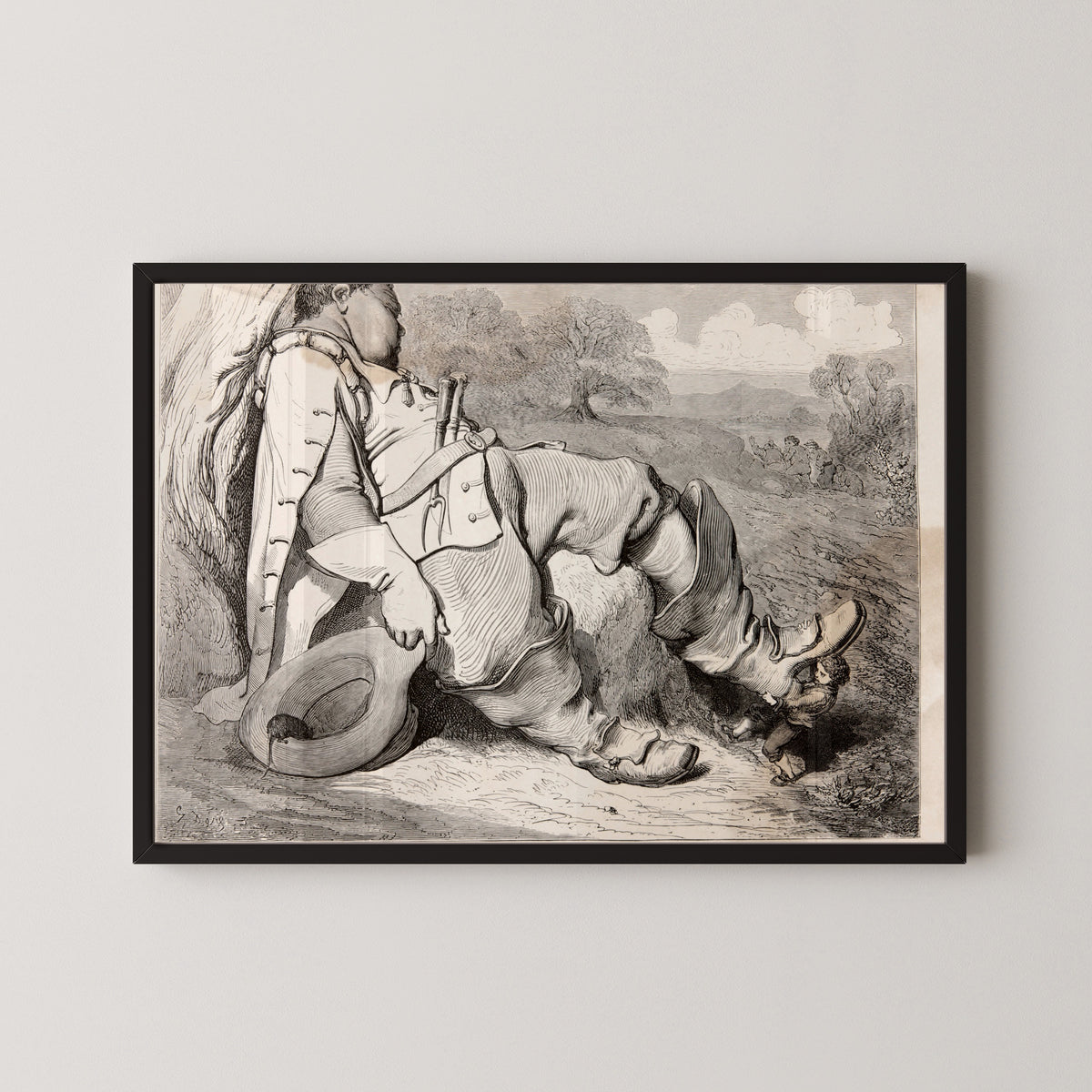 Gustave Doré — Tom Thumb: The Ogre Asleep | Fairy Tale Illustration Print
