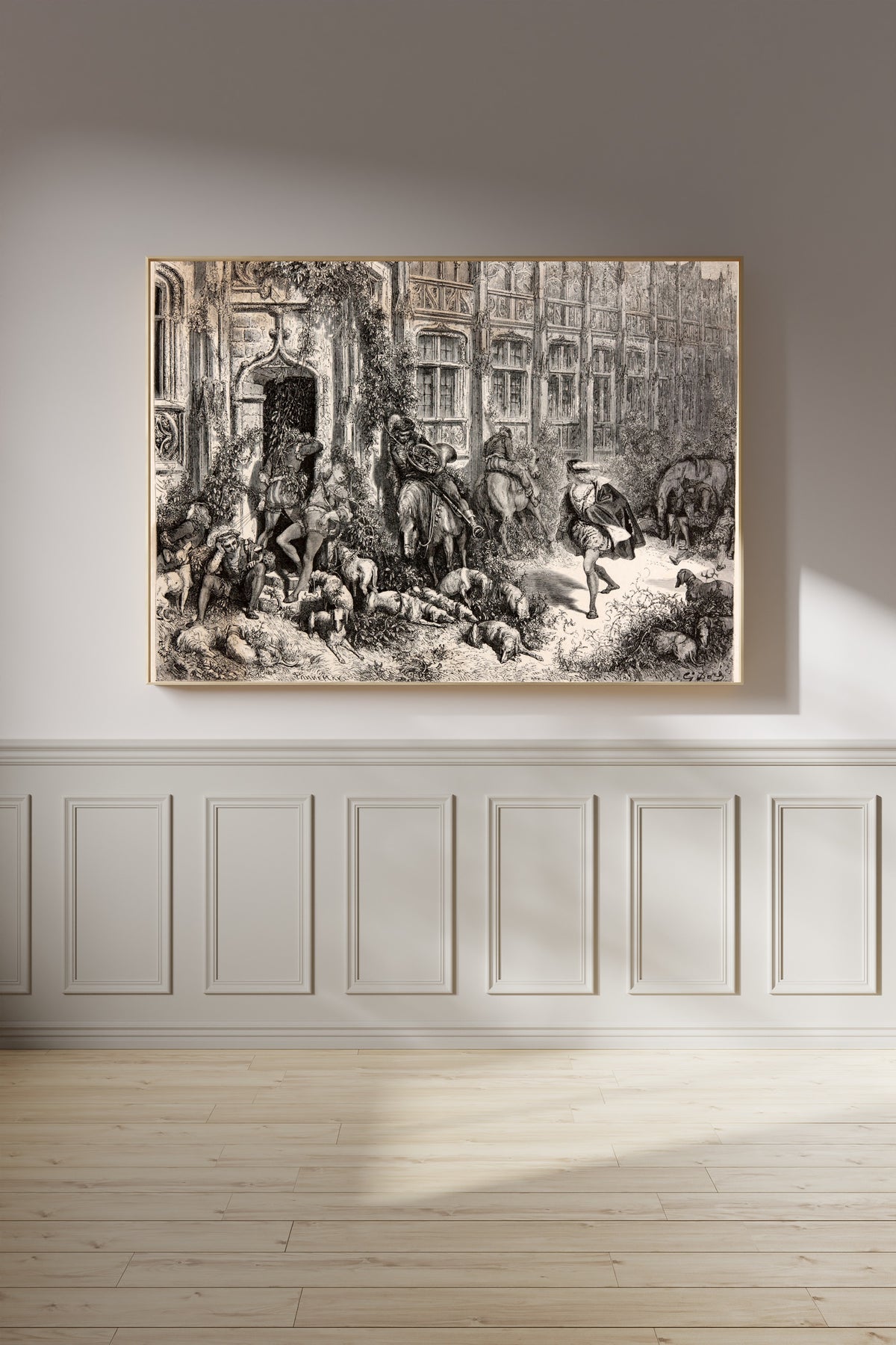 Gustave Doré — Sleeping Beauty: The Prince Arrives at the Castle | Fairy Tale Illustration Print