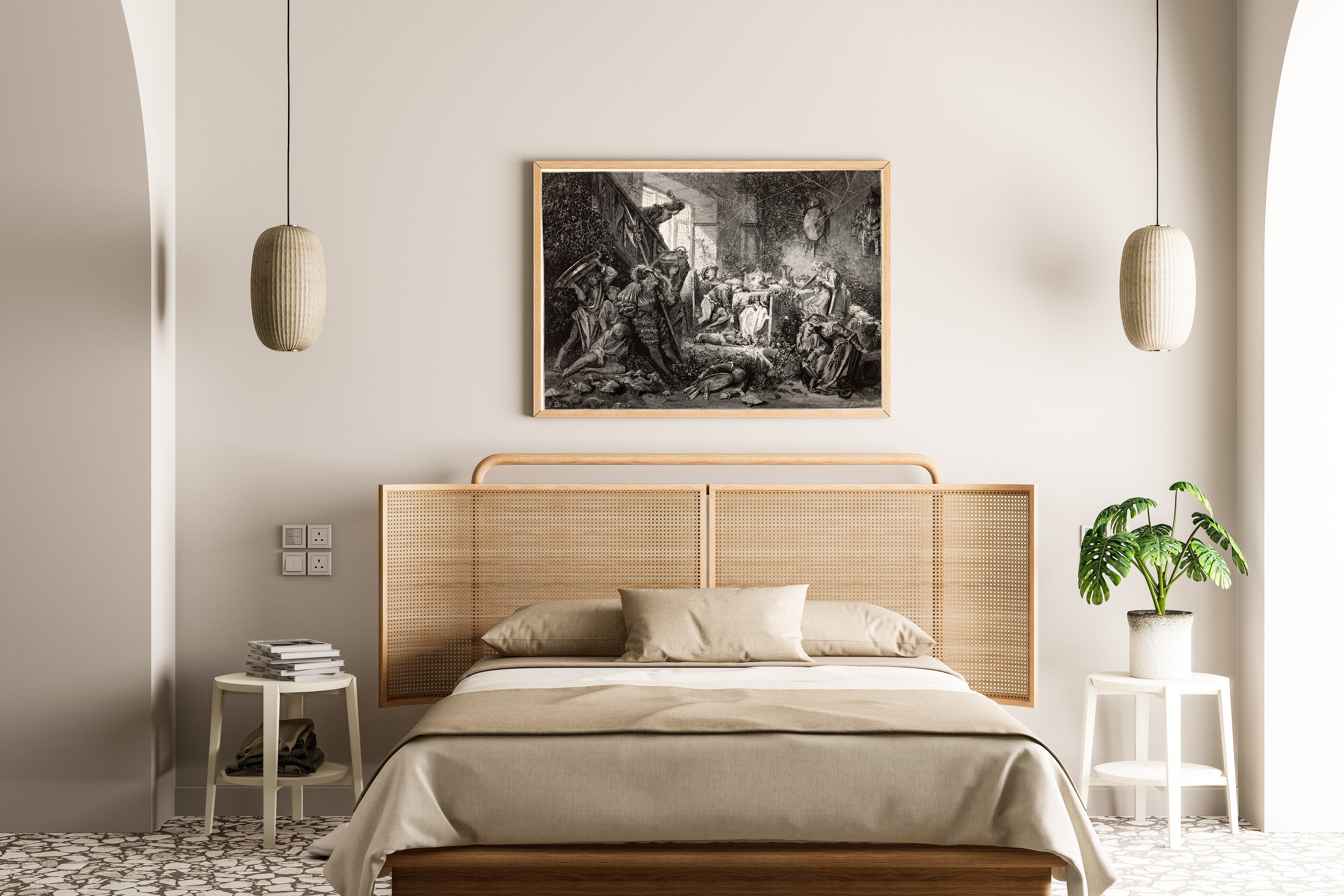 Gustave Doré — Sleeping Beauty: The Sleeping Court | Fairy Tale Illustration Print