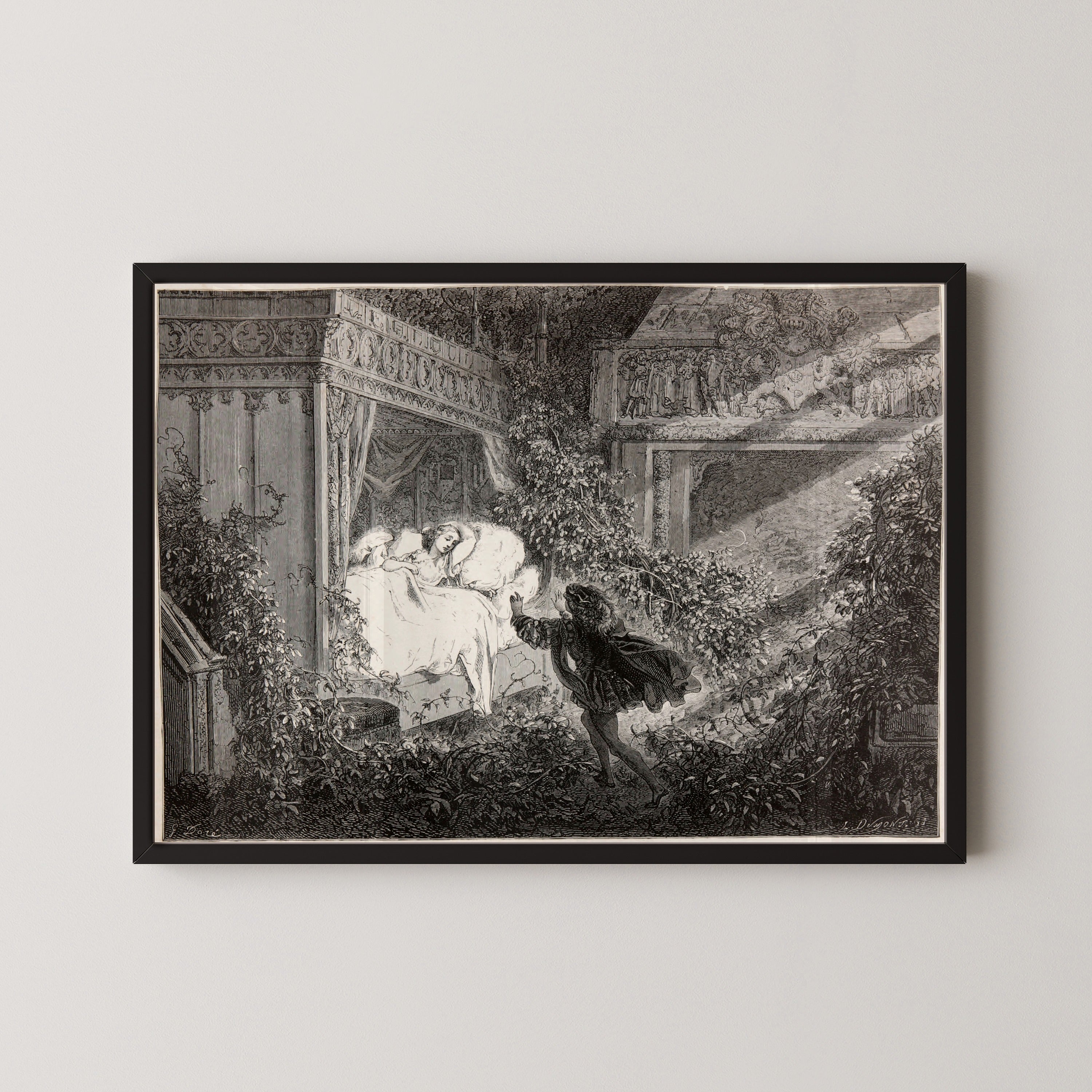 Gustave Doré — Sleeping Beauty: The Prince Finds the Princess | Fairy Tale Illustration Print