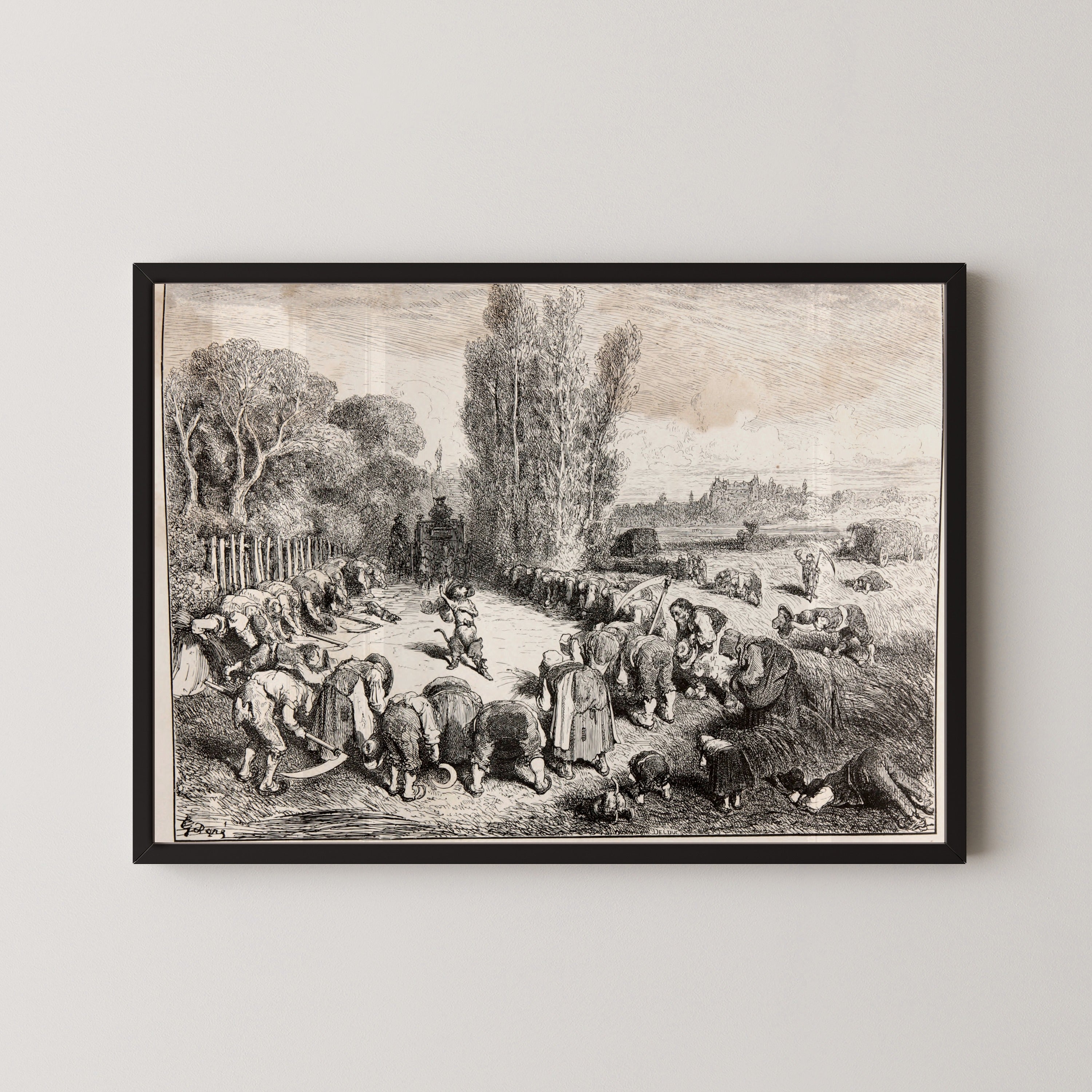 Gustave Doré — Puss in Boots: The Reapers | Fairy Tale Illustration Print