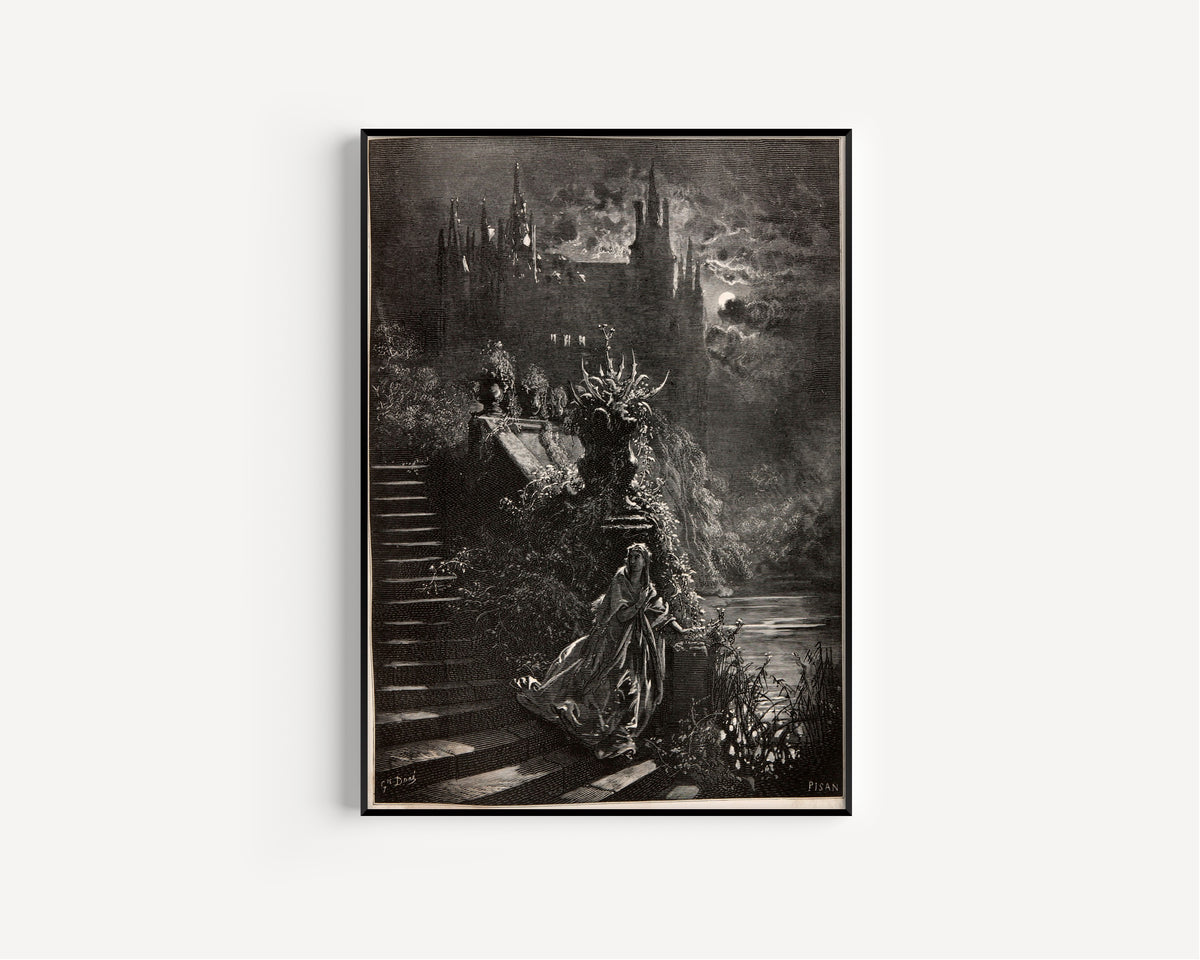 Gustave Doré — Donkey Skin: The Princess on the Palace Steps | Fairy Tale Illustration Print