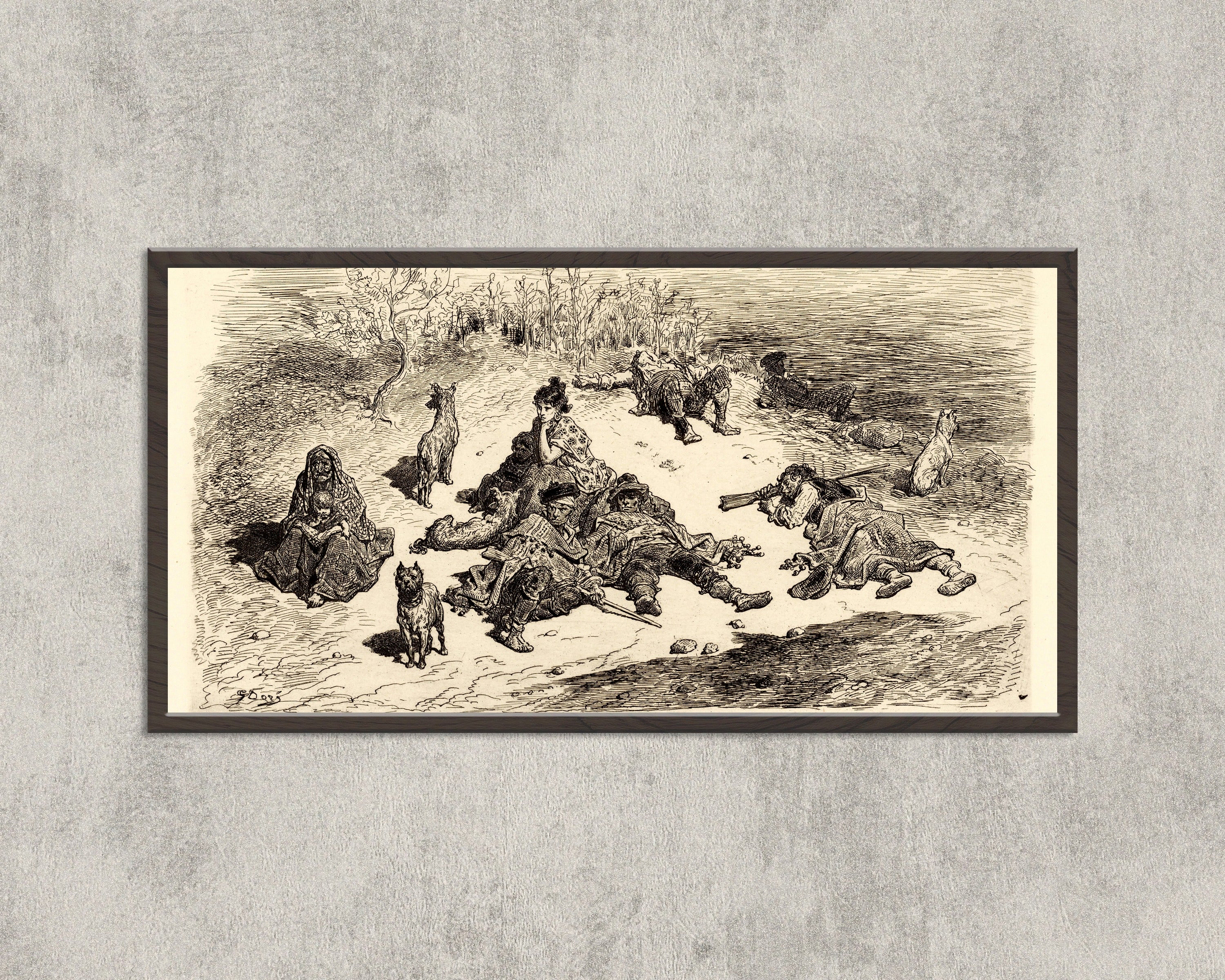 Gustave Doré — Spanish Smugglers (Contrebandiers espagnols) | Etching Print