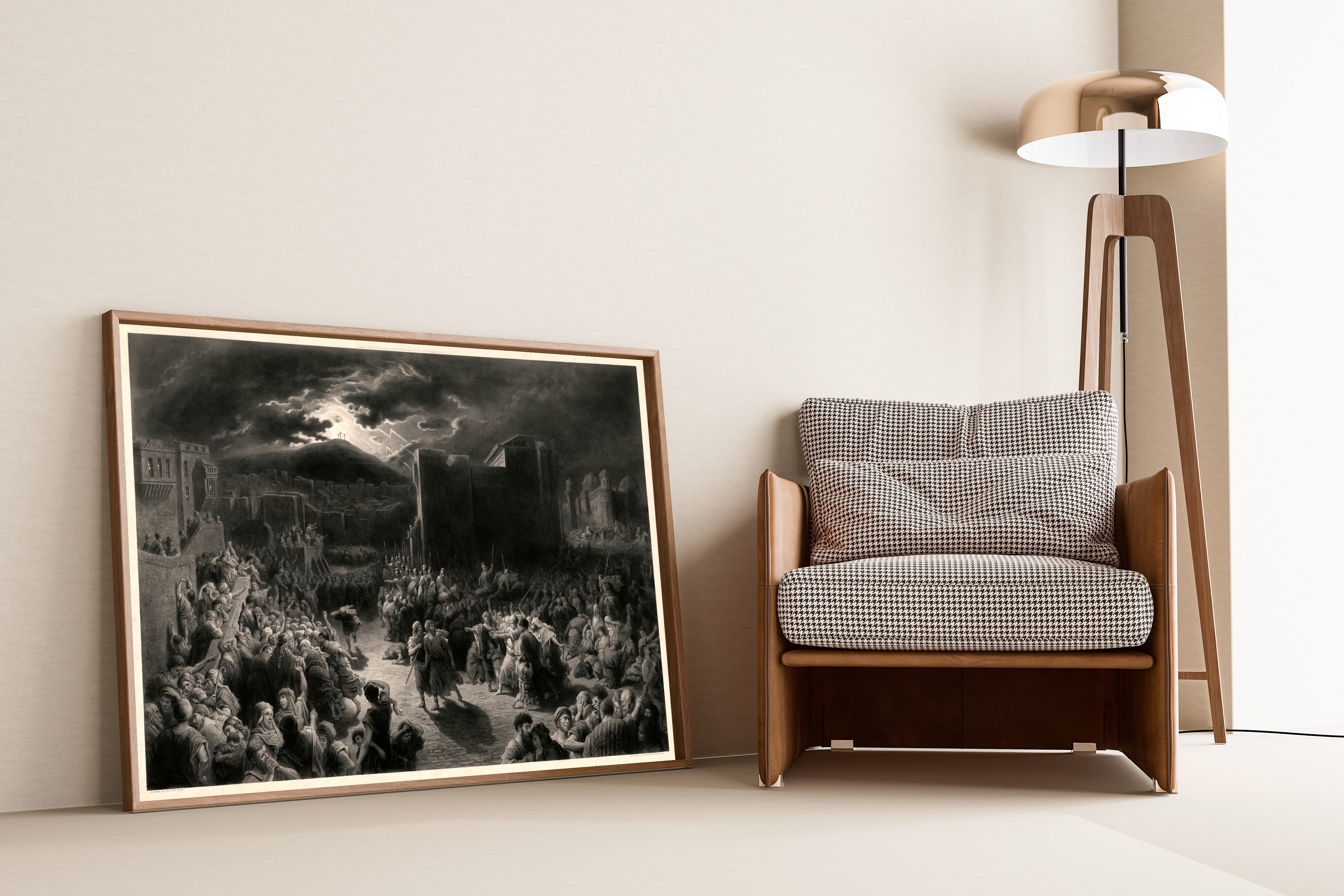 Gustave Doré — Crucifixion Scene in a Storm-lit Town | Fine Art Print