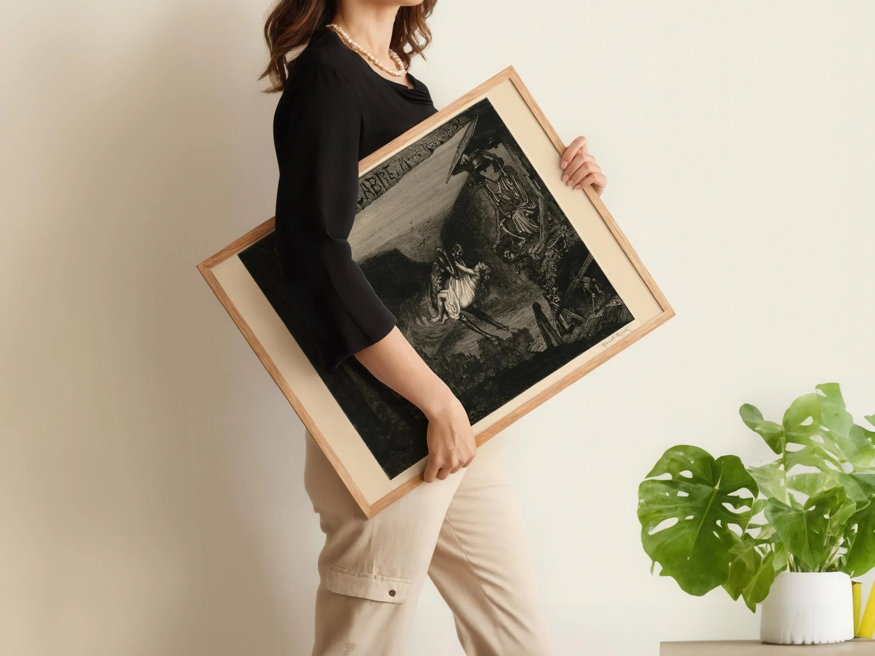 Danse Macabre Giclee Print: Terrifying Symbolist Art, Marcel Roux - 9ArtPrints