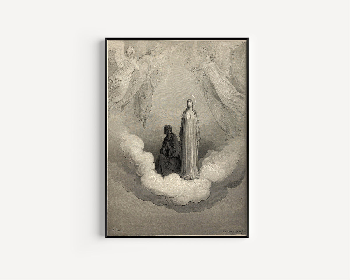 Gustave Doré — Paradiso, Canto XXI: Beatrice in Saturn | Dante Illustration Print
