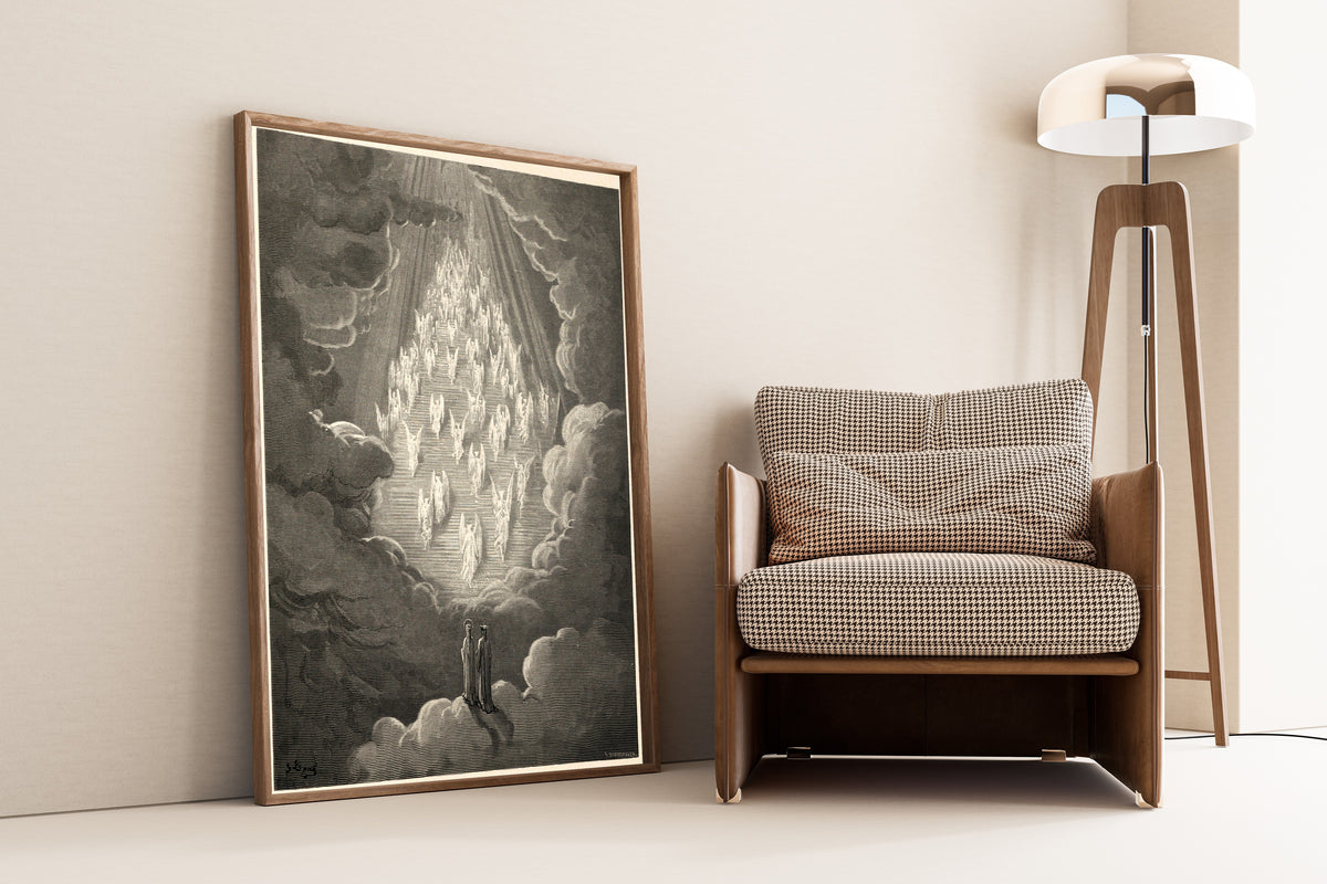 Gustave Doré — Paradiso, Canto XXI: The Golden Ladder | Dante Illustration Print
