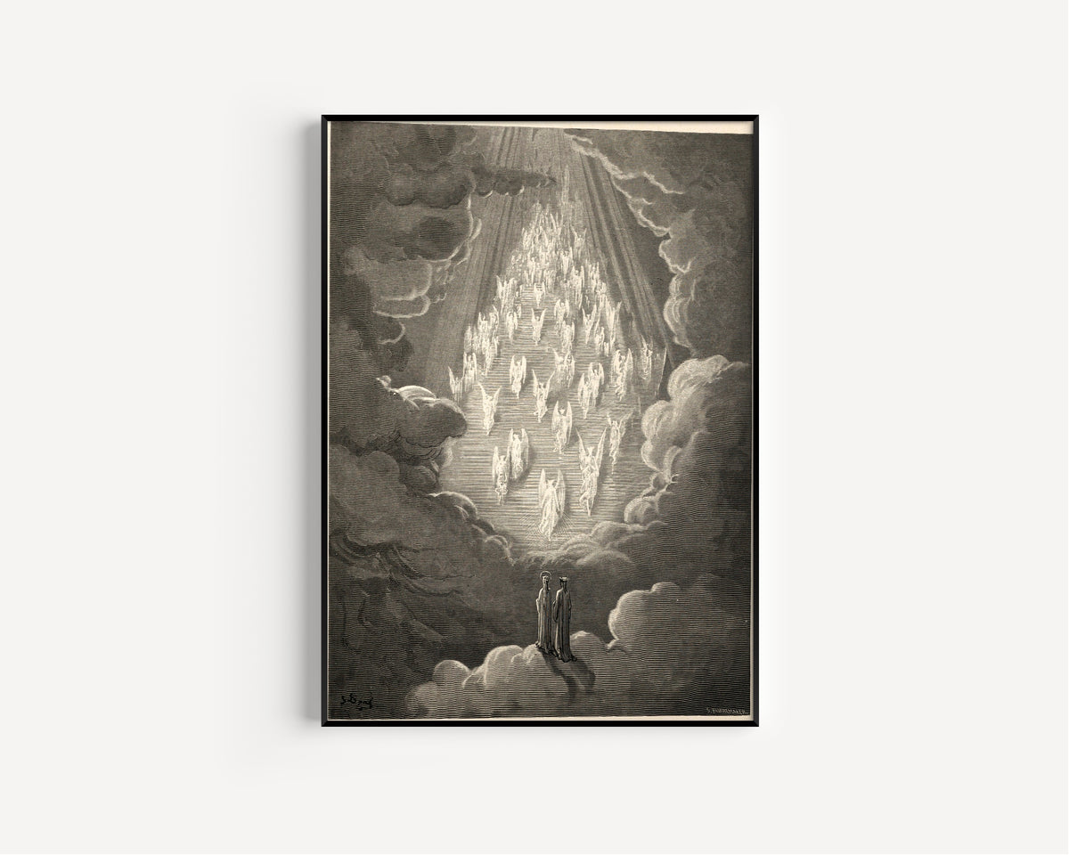 Gustave Doré — Paradiso, Canto XXI: The Golden Ladder | Dante Illustration Print