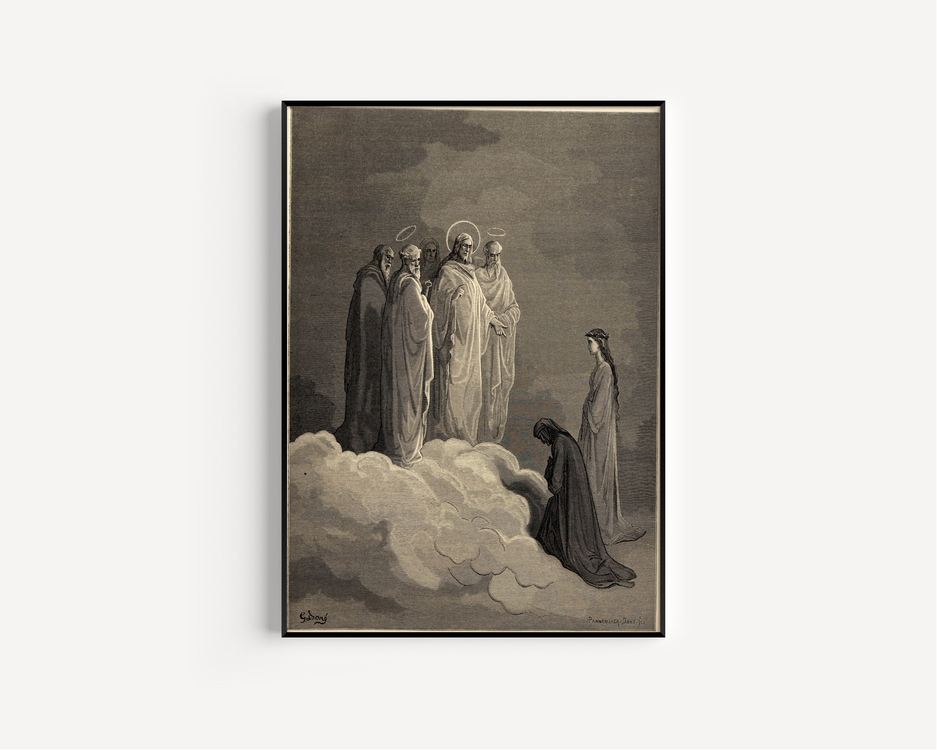 Gustave Doré — Paradiso, Canto XXVI: Peter, James and John | Dante Illustration Print