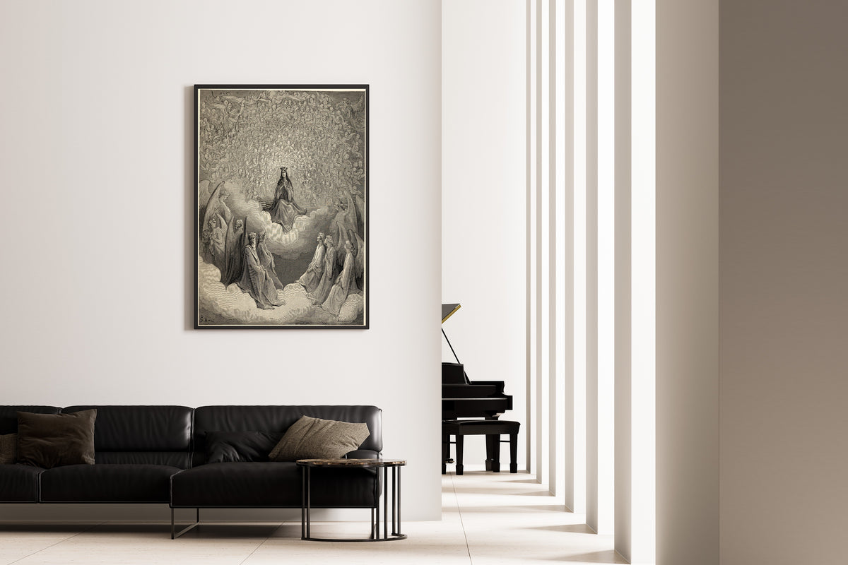 Gustave Doré — Paradiso, Canto XXXI: Beatrice Enthroned in the Rose | Dante Illustration Print