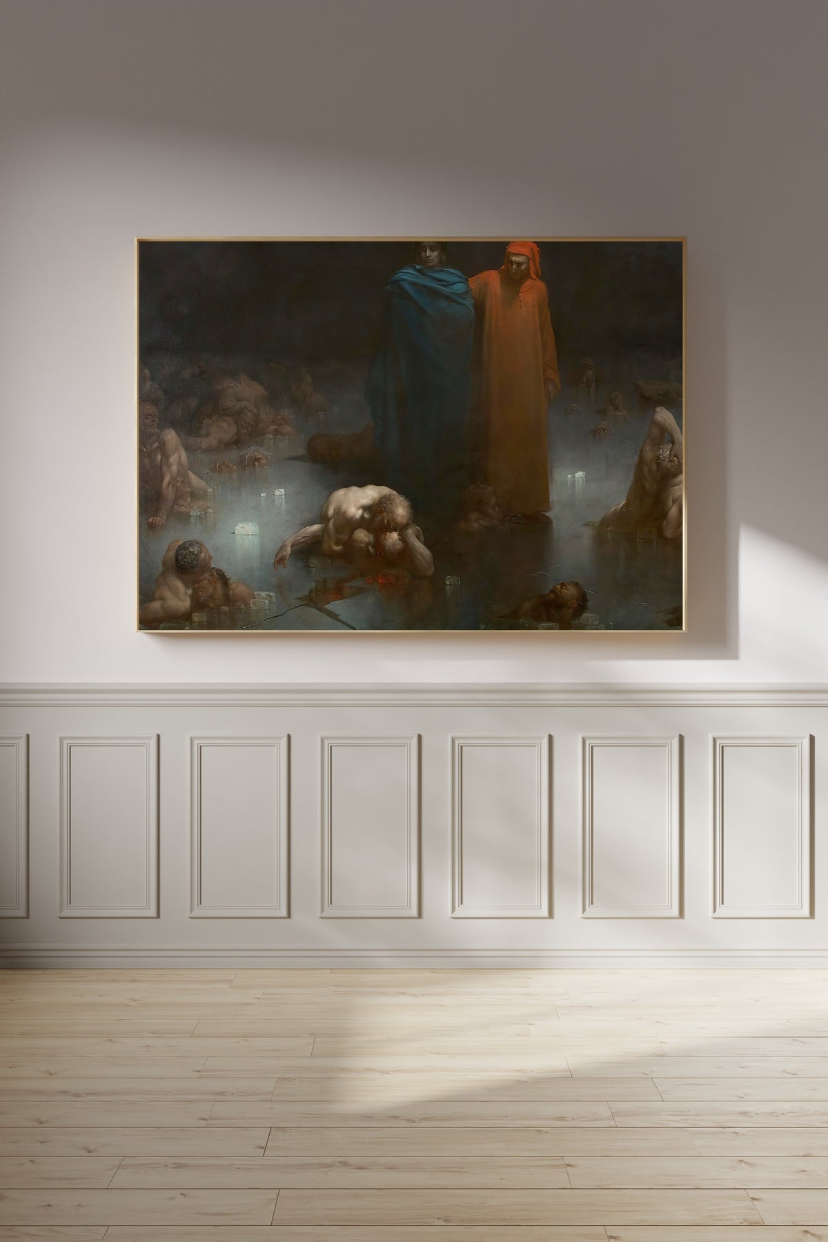 Gustave Doré — Dante and Virgil in the Ninth Circle of Hell | Fine Art Print