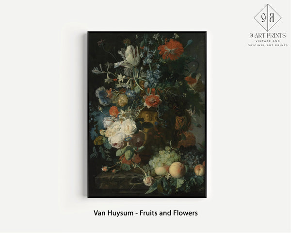 Vermeer, Rembrandt, Van Huysum & Vernet — Statement Wall | Dark Academia Art Prints